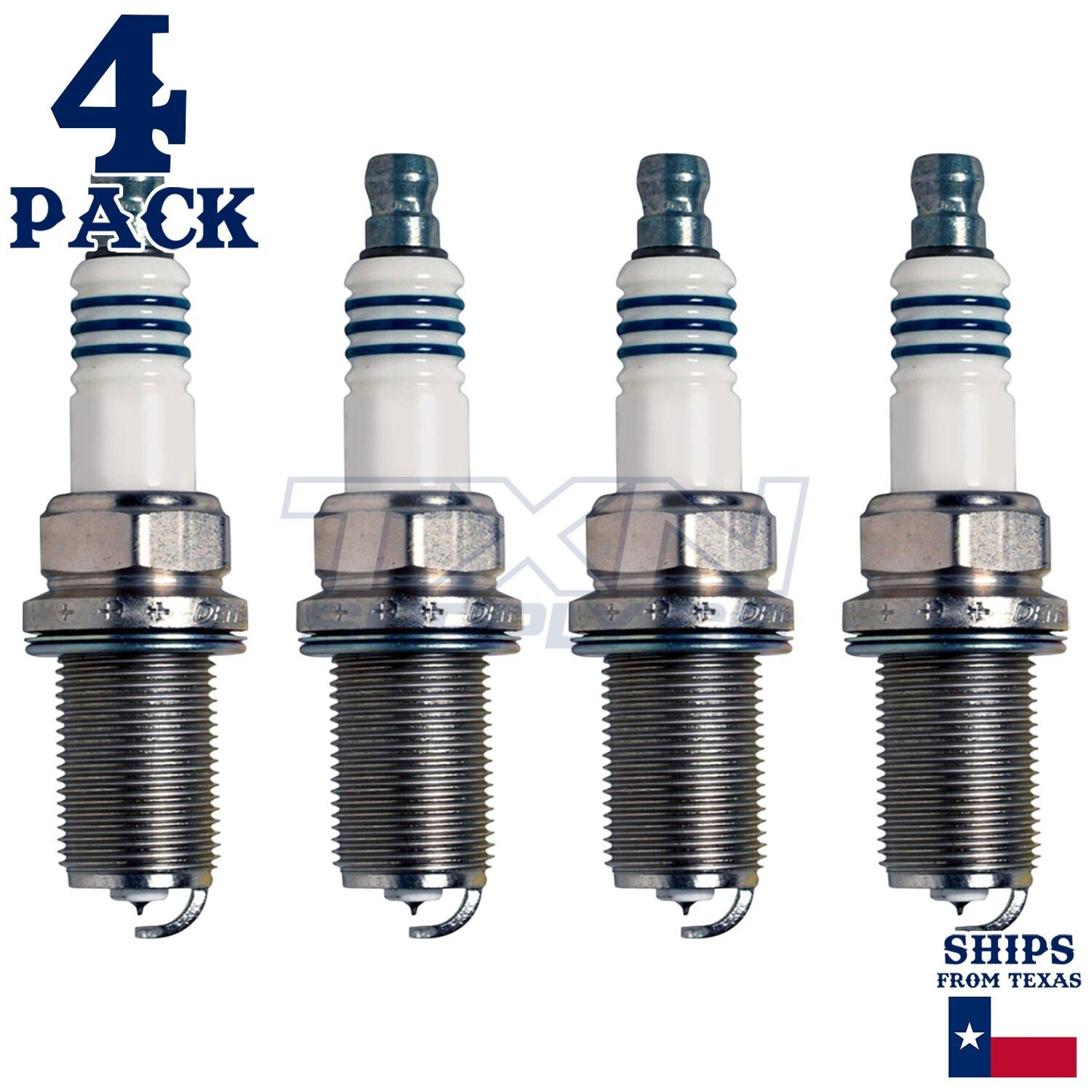 4 Pack Denso 5344 Iridium Power Spark Plugs IKH20 - Image 1