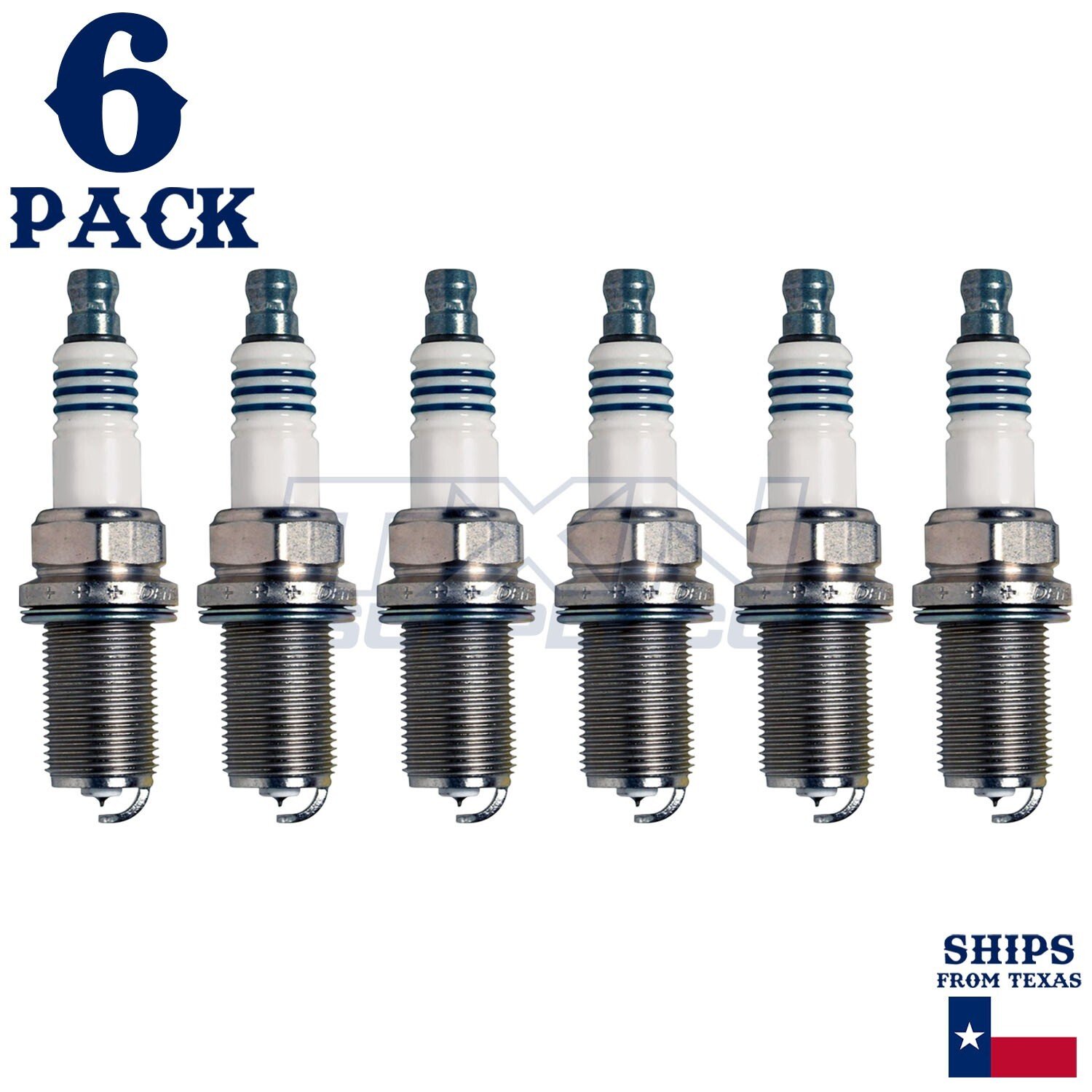 6 Pack Denso 5344 Iridium Power Spark Plugs IKH20