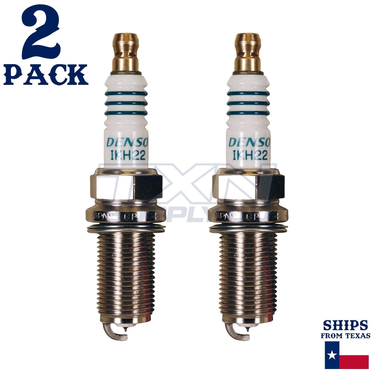 2 Pack Denso 5345 Iridium Power Spark Plug IKH22