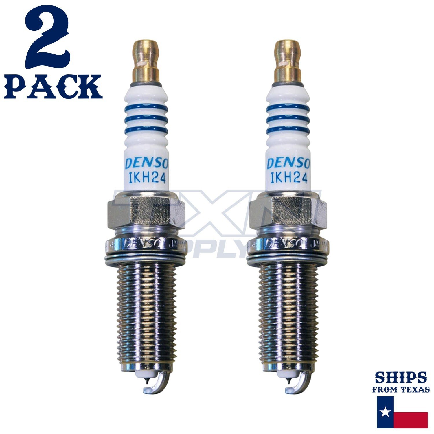 2 Pack Denso 5346 Iridium Power Spark Plugs IKH24