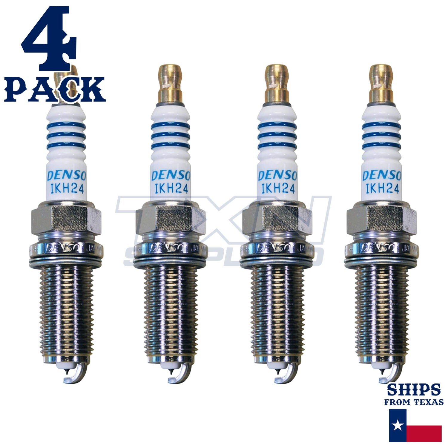 4 Pack Denso 5346 Iridium Power Spark Plugs IKH24