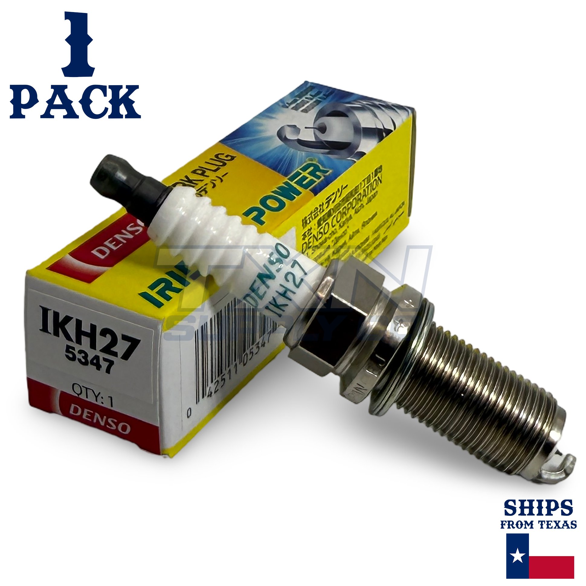 1 Pack Denso 5347 Iridium Power Spark Plug IKH27 - Image 1