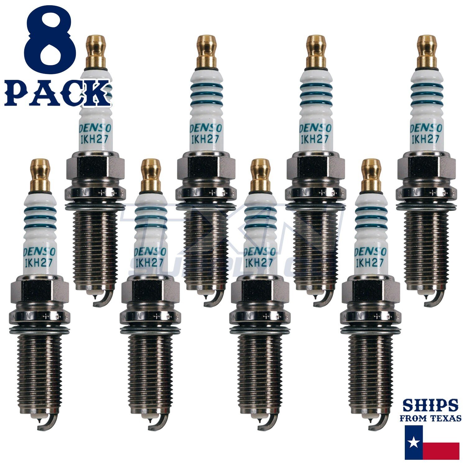 8 Pack Denso 5347 Iridium Power Spark Plugs IKH27 - Image 2