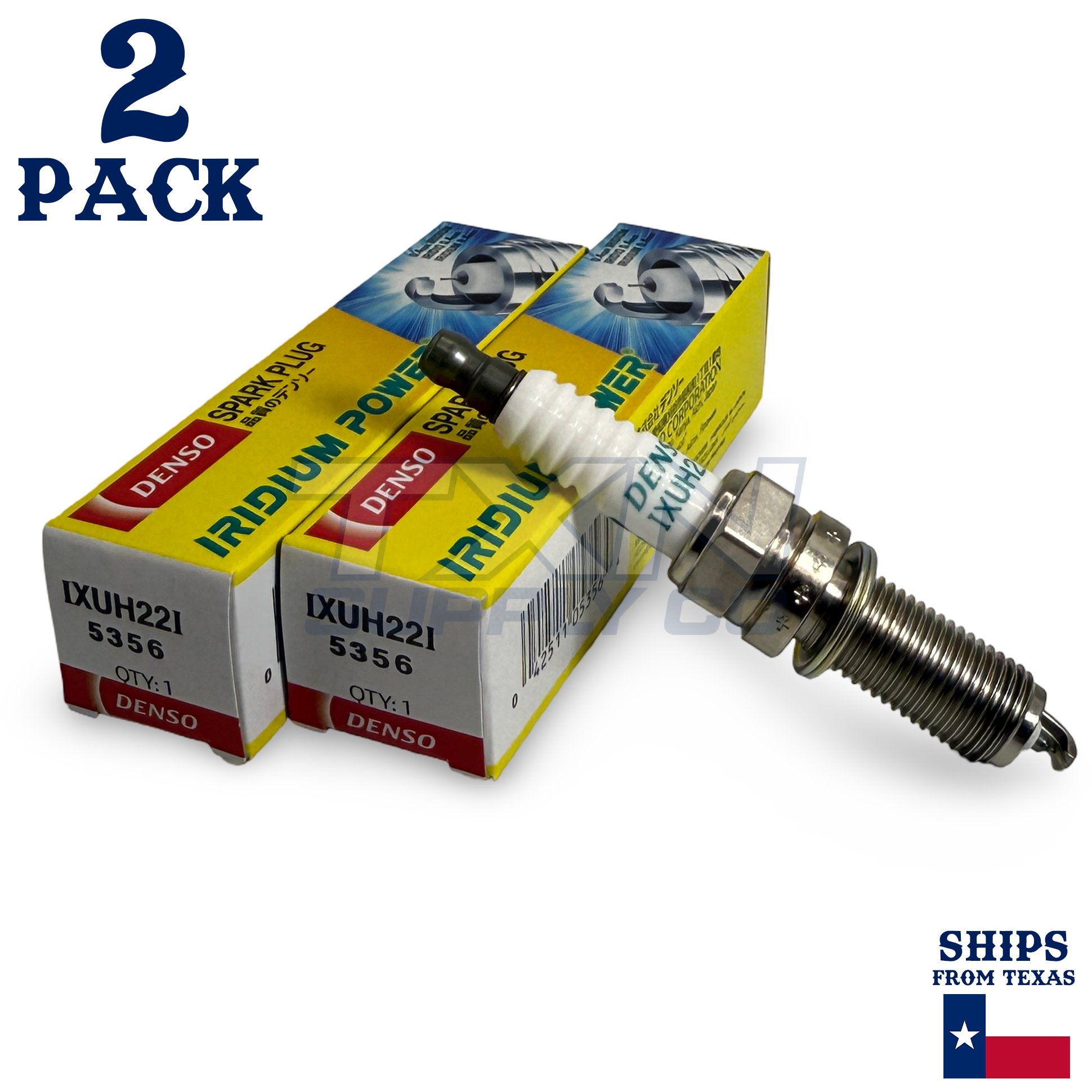 2 Pack Denso 5356 Iridium Power Spark Plugs IXUH22I - Image 1