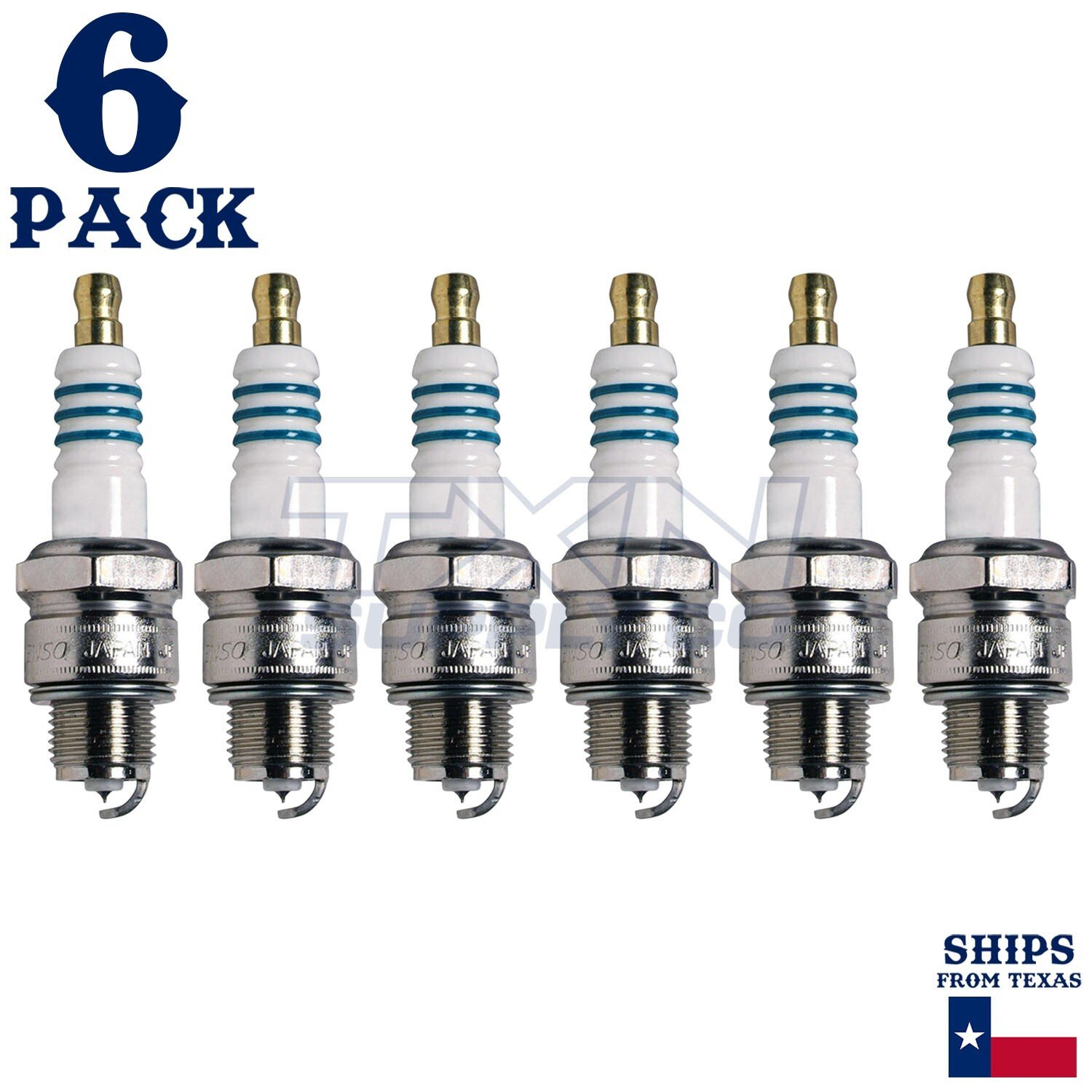 6 Pack Denso 5359 Iridium Power Spark Plugs IWF16 - Image 2