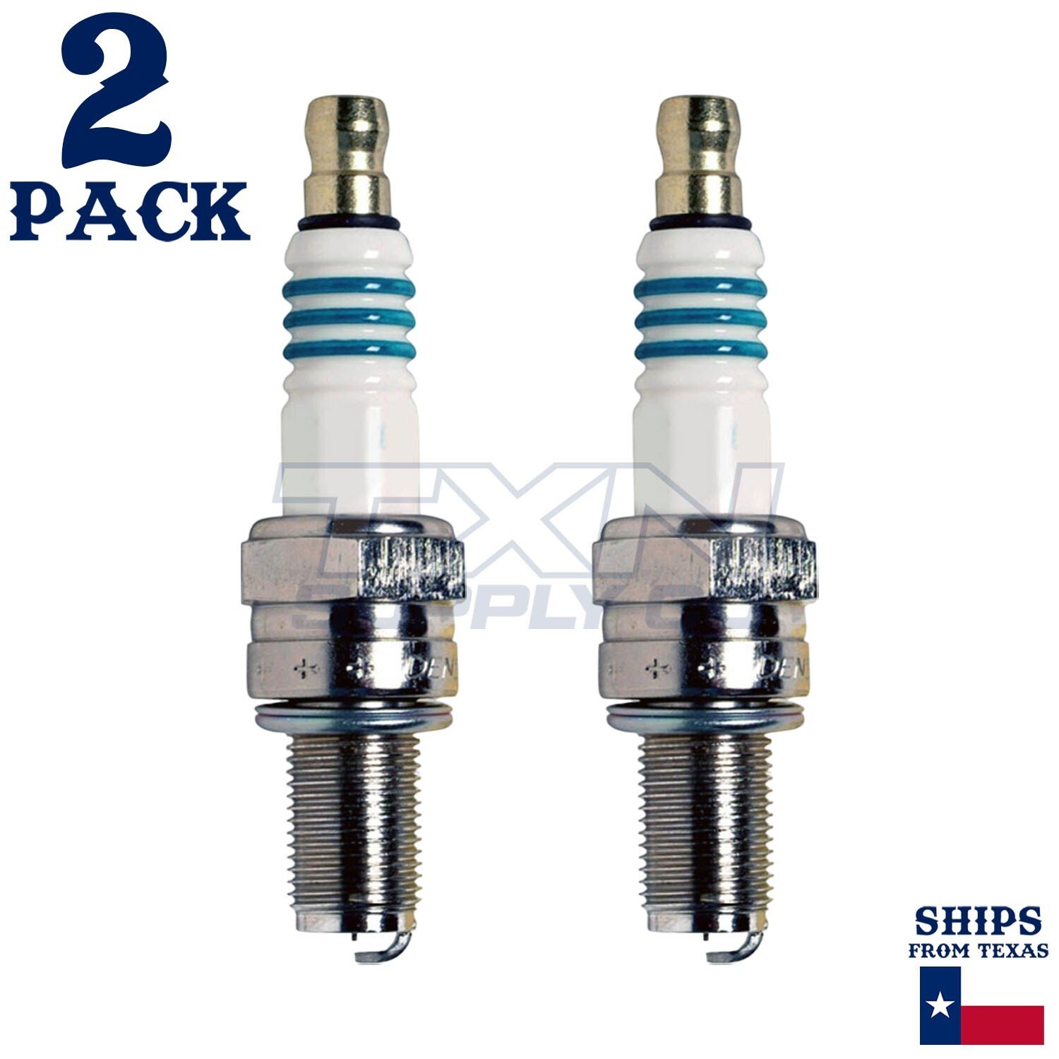 2 Pack Denso 5362 Iridium Power Spark Plugs IU24 - Image 1