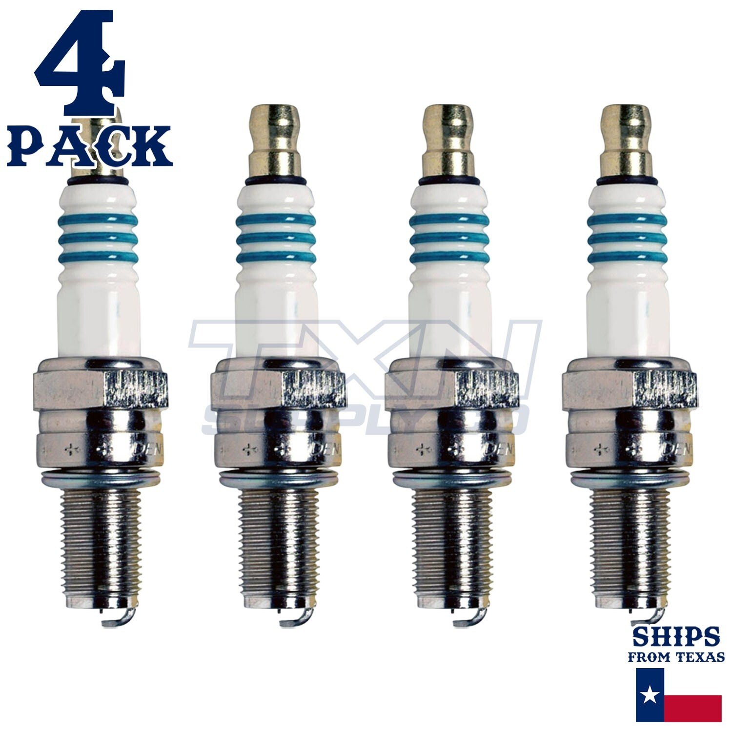 4 Pack Denso 5362 Iridium Power Spark Plugs IU24 - Image 1