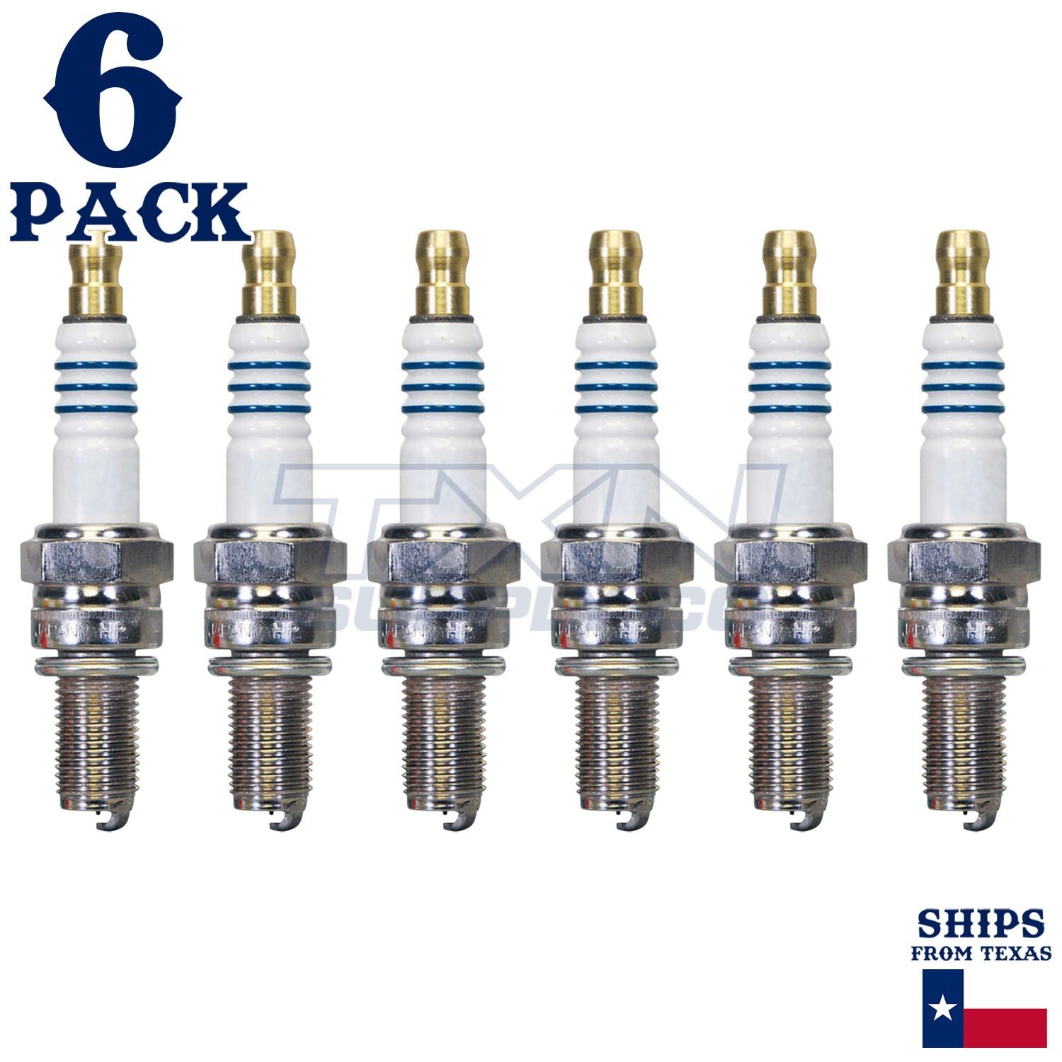 6 Pack Denso 5363 Iridium Power Spark Plugs IU27