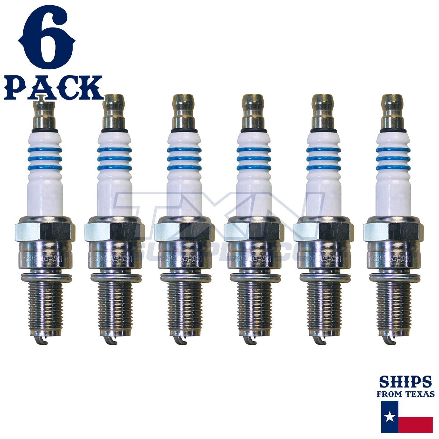 6 Pack Denso 5364 Iridium Power Spark Plugs IU31