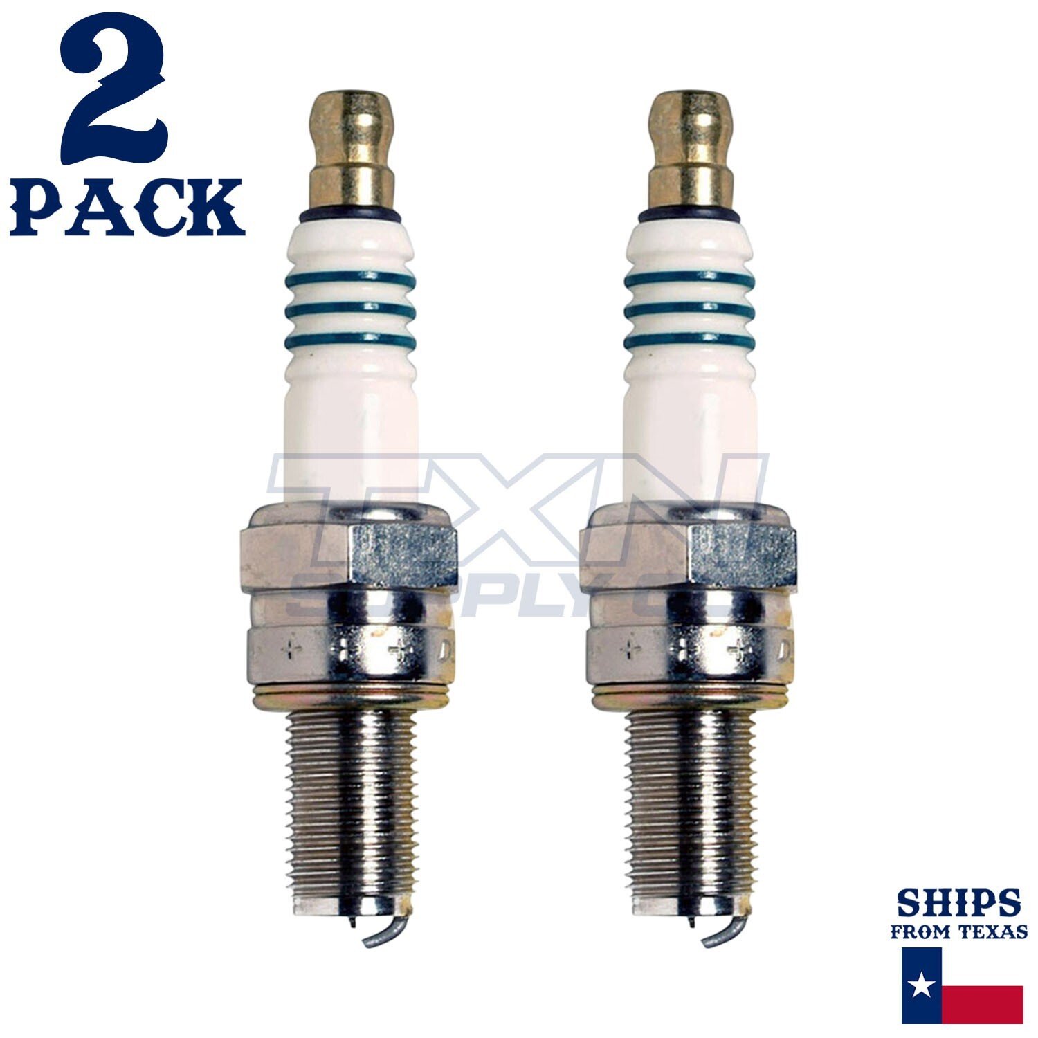 2 Pack Denso 5365 Iridium Power Spark Plugs IU24A - Image 1