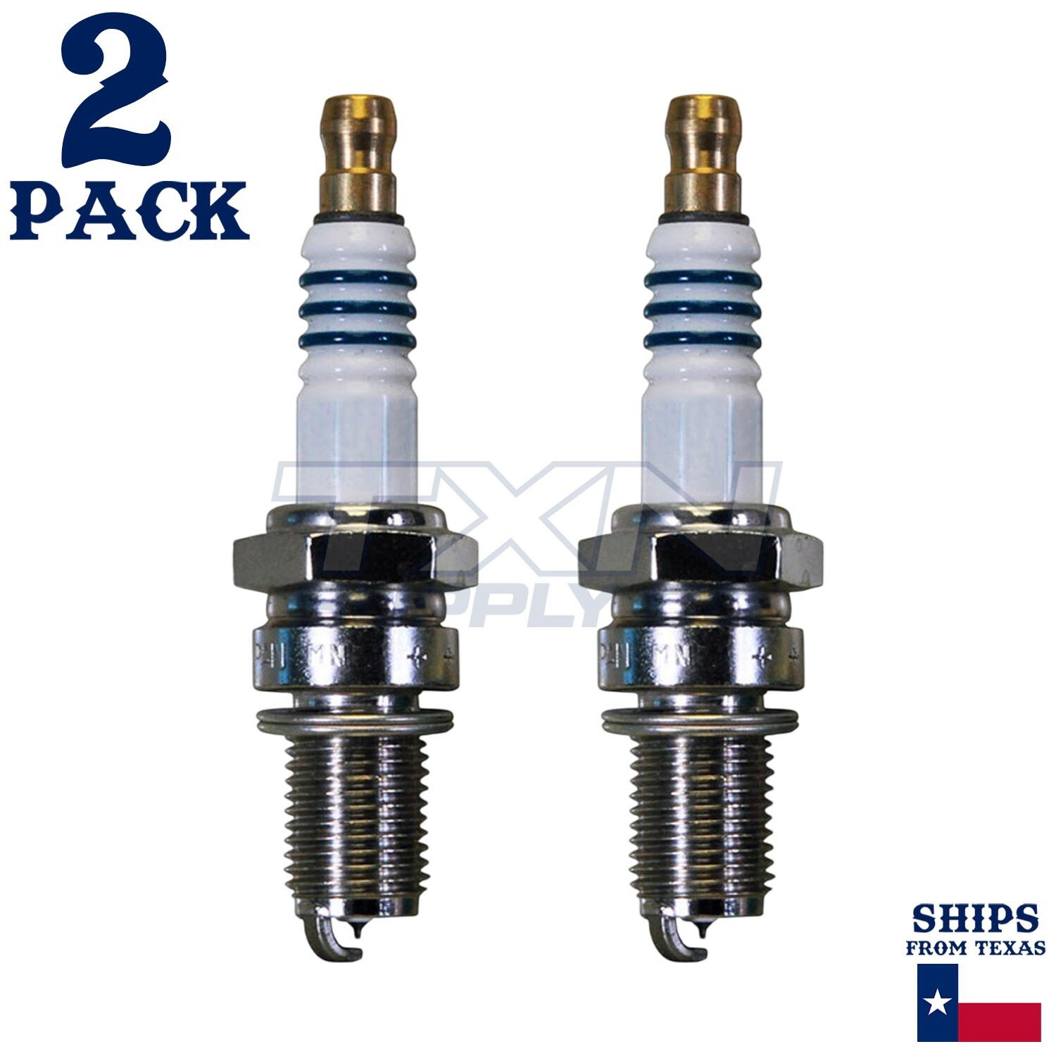 2 Pack Denso 5373 Iridium Power Spark Plugs IX27 - Image 1