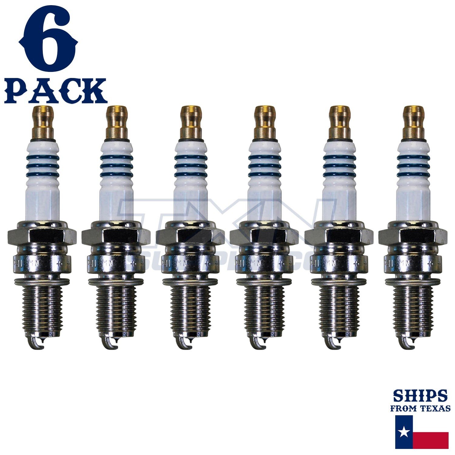 6 Pack Denso 5373 Iridium Power Spark Plugs IX27