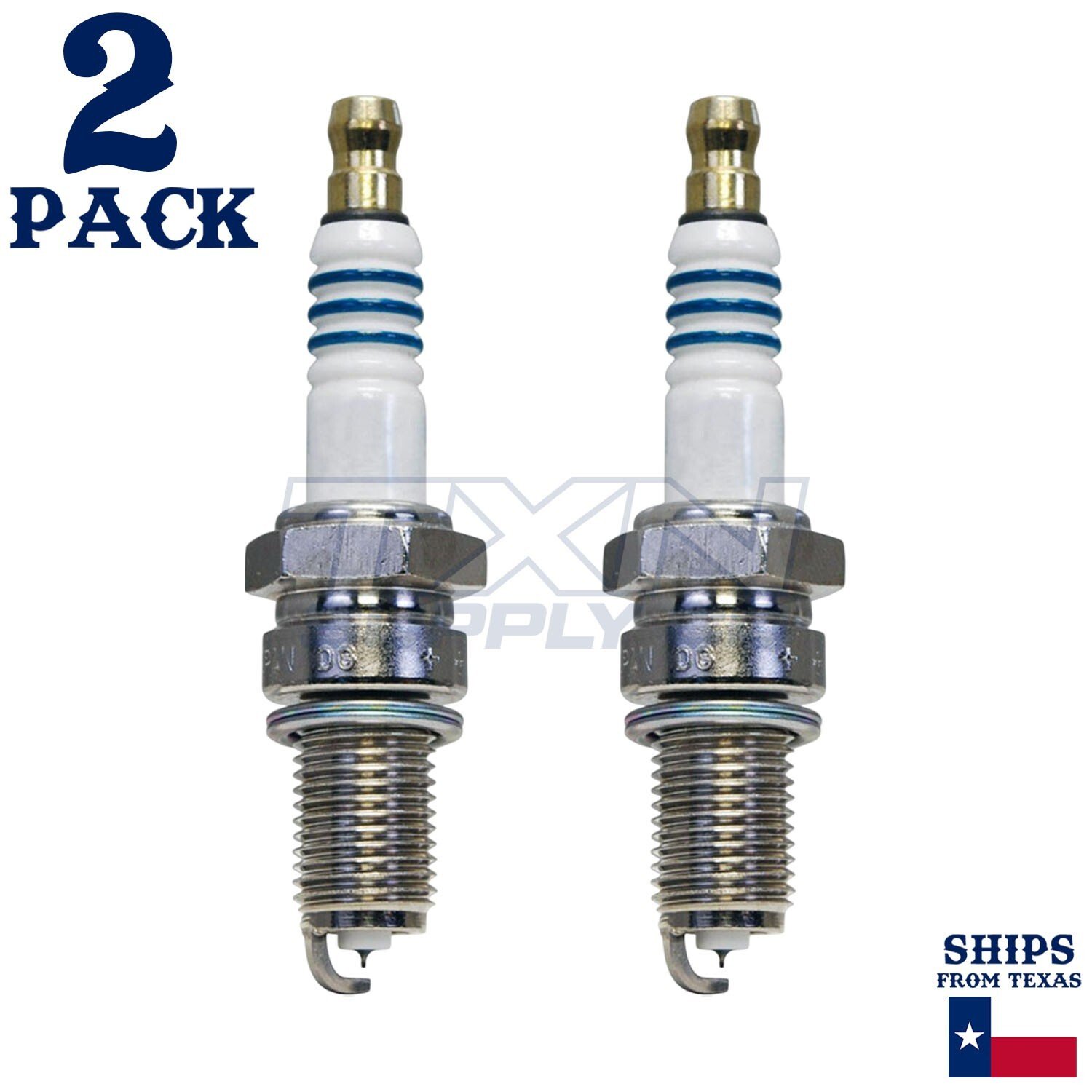 2 Pack Denso 5375 Iridium Power Spark Plugs IX22B - Image 1