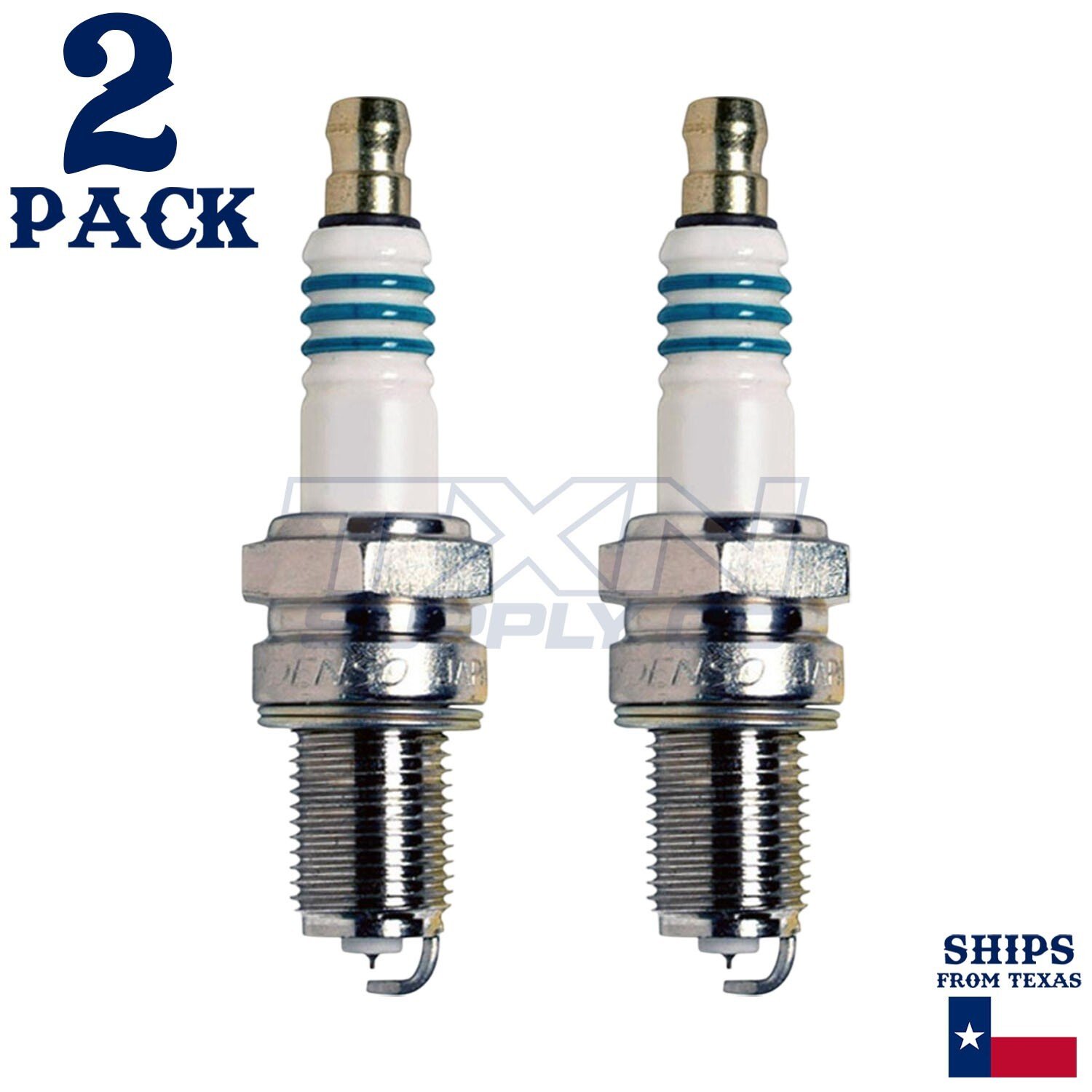 2 Pack Denso 5376 Iridium Power Spark Plugs IX24B - Image 1