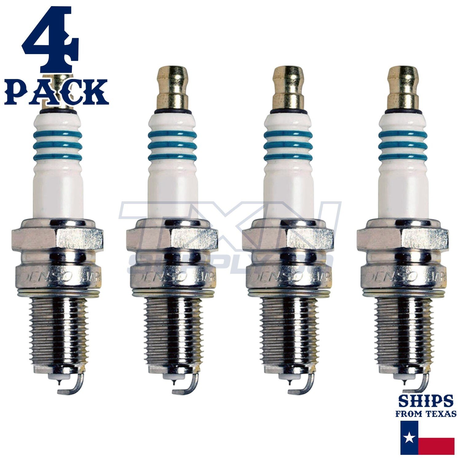 4 Pack Denso 5376 Iridium Power Spark Plugs IX24B