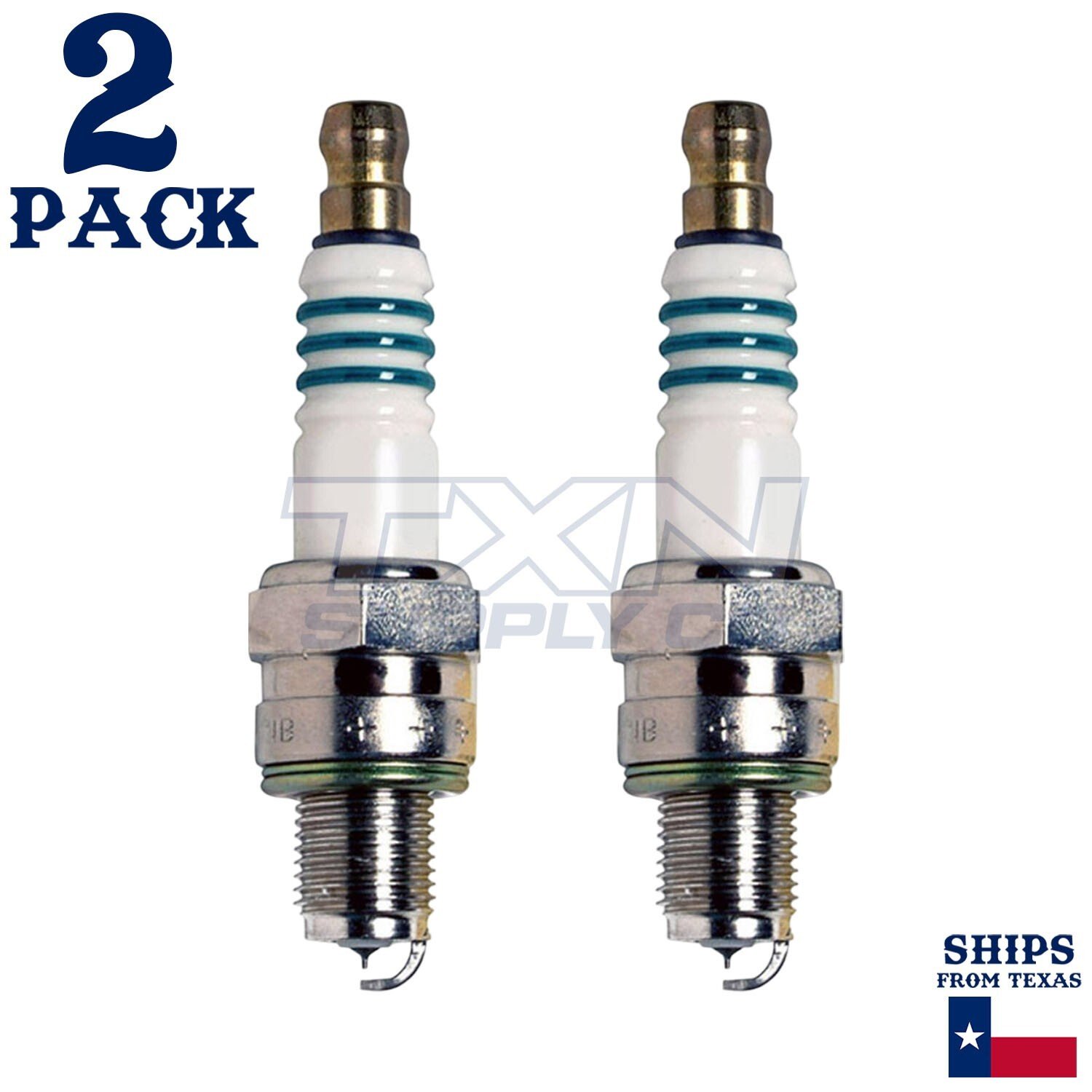 2 Pack Denso 5384 Iridium Power Spark Plugs IUF24 - Image 1