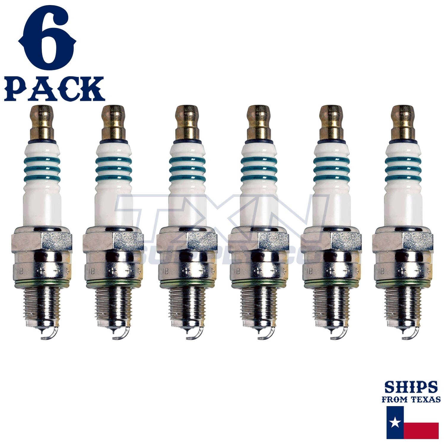 6 Pack Denso 5384 Iridium Power Spark Plugs IUF24
