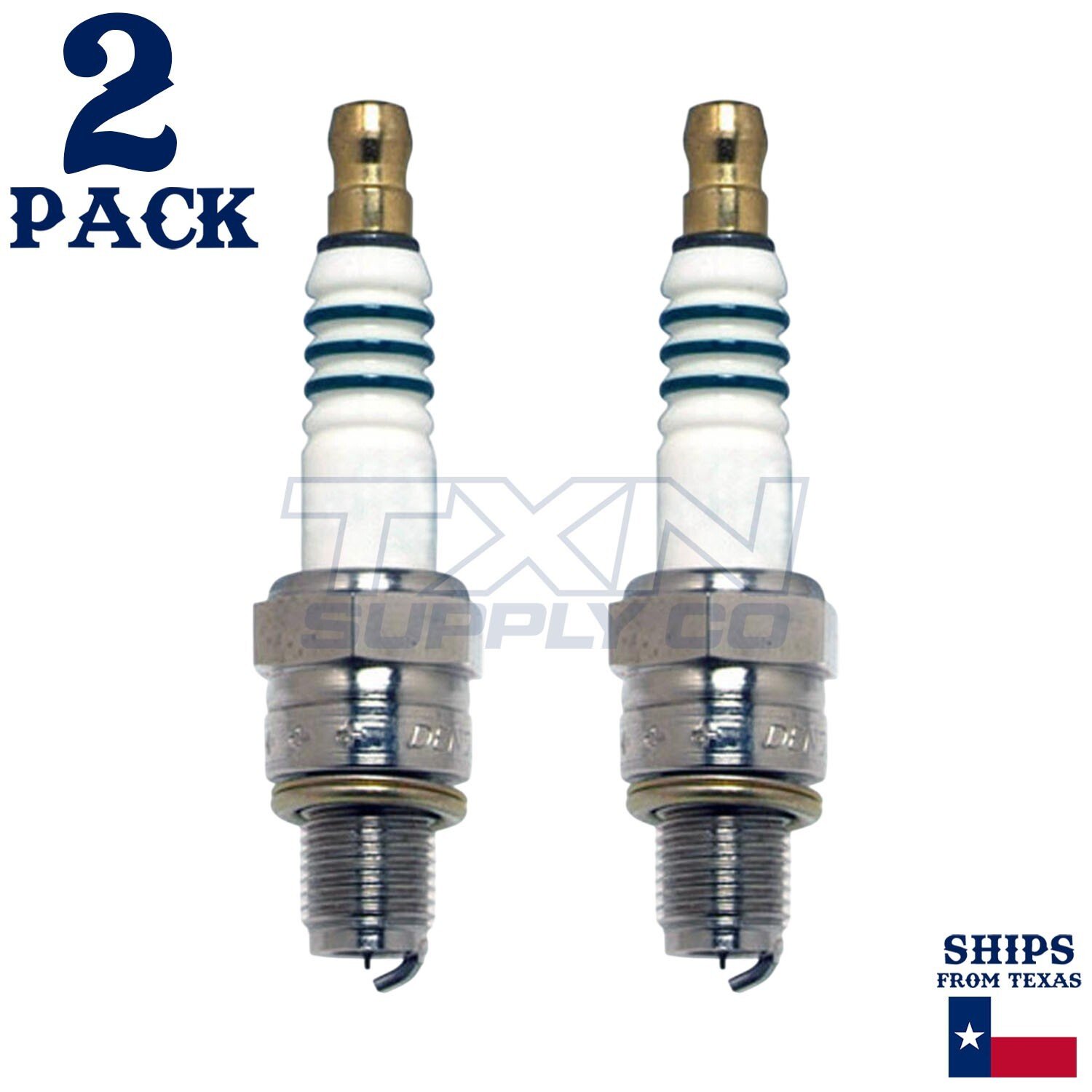 2 Pack Denso 5385 Iridium Power Spark Plugs IUF27A - Image 1
