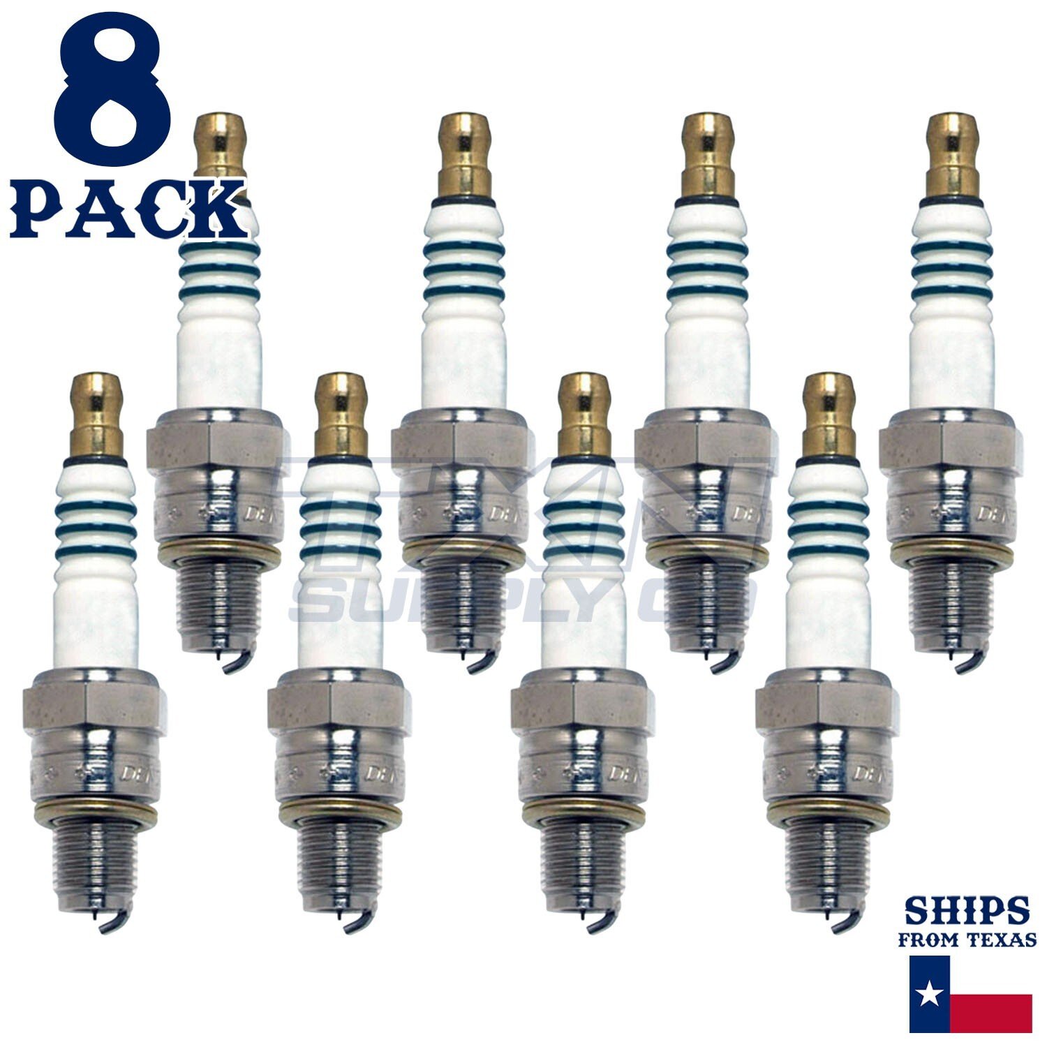 8 Pack Denso 5385 Iridium Power Spark Plugs IUF27A