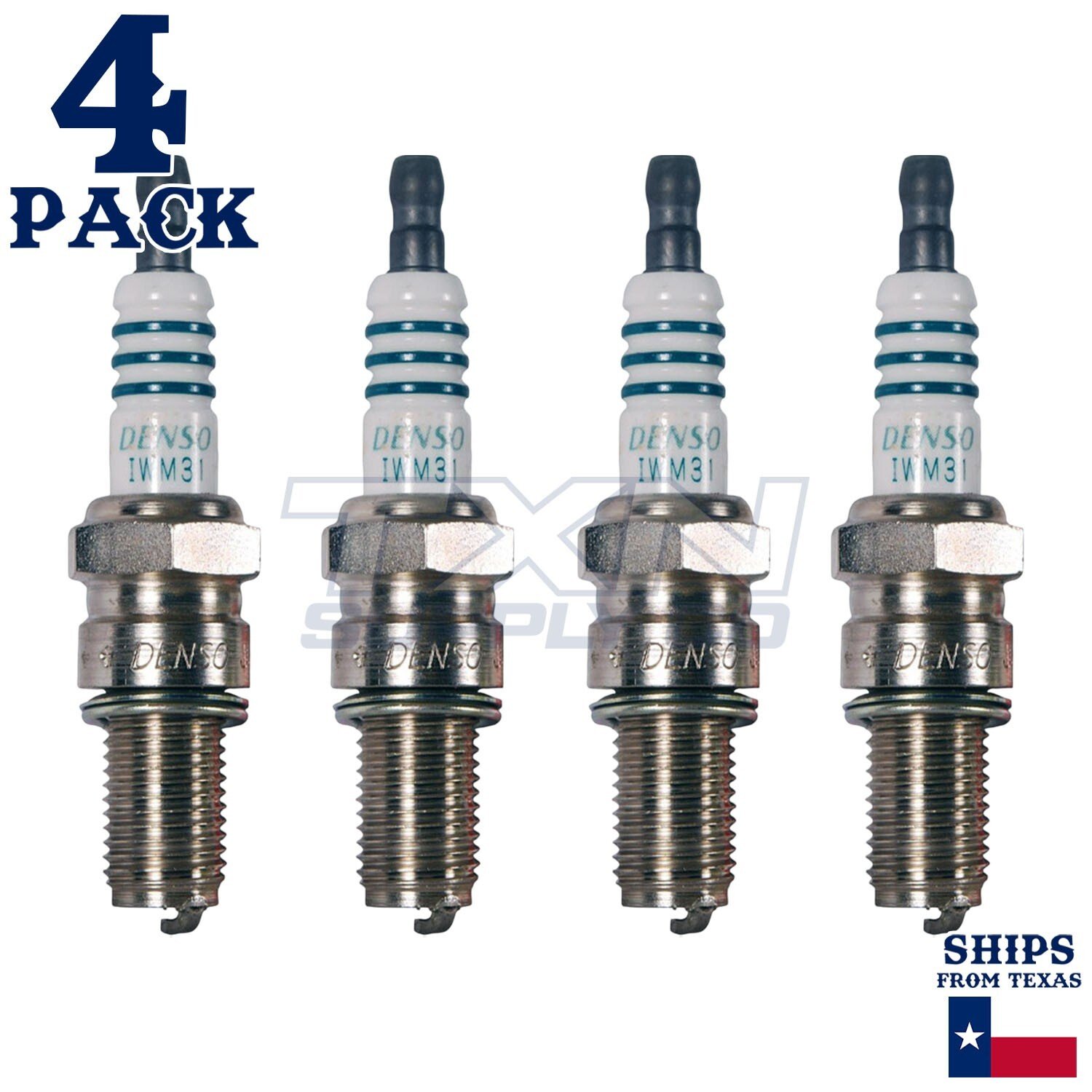 4 Pack Denso 5393 Iridium Power Spark Plugs IWM31