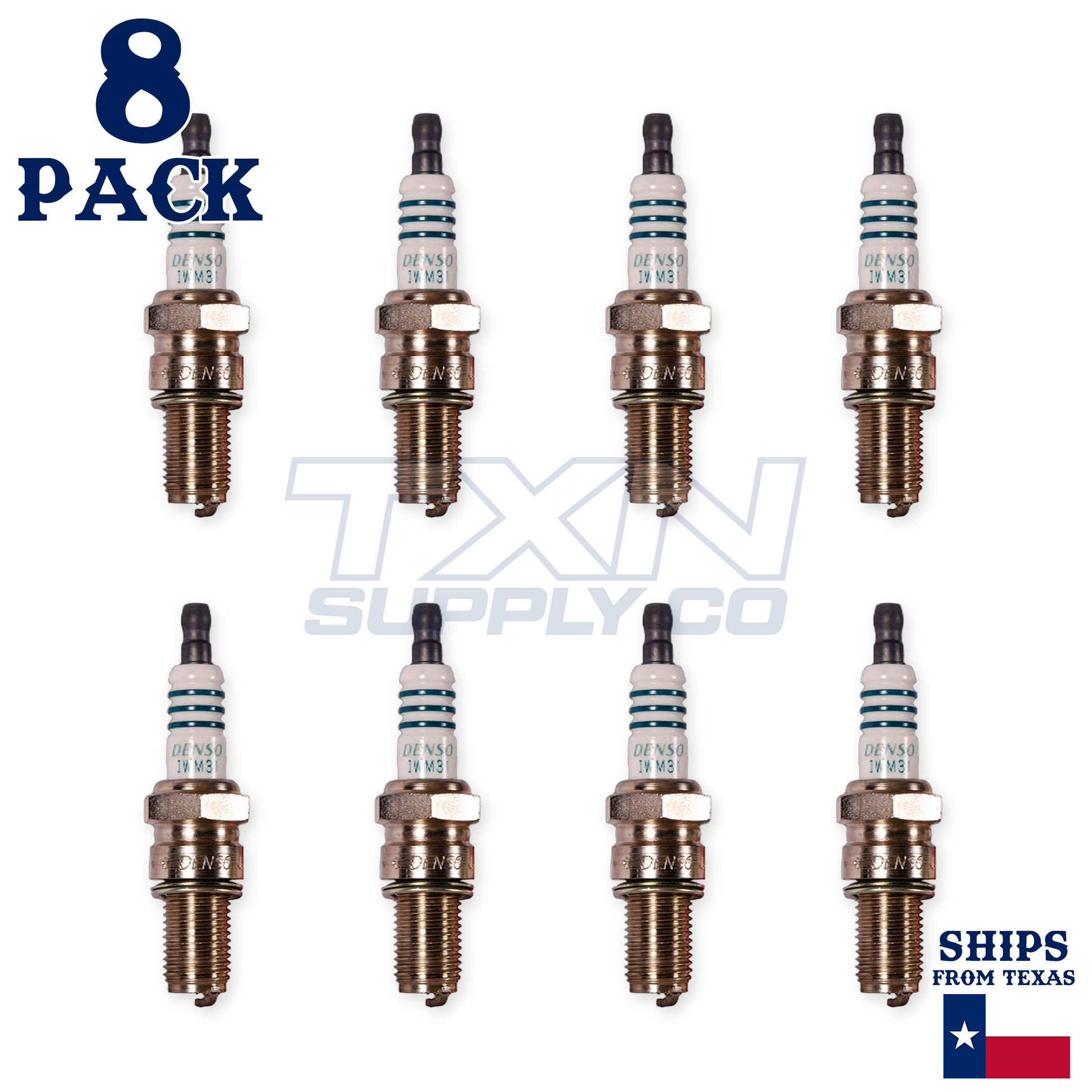 8 Pack Denso 5393 Iridium Power Spark Plugs IWM31 - Image 1
