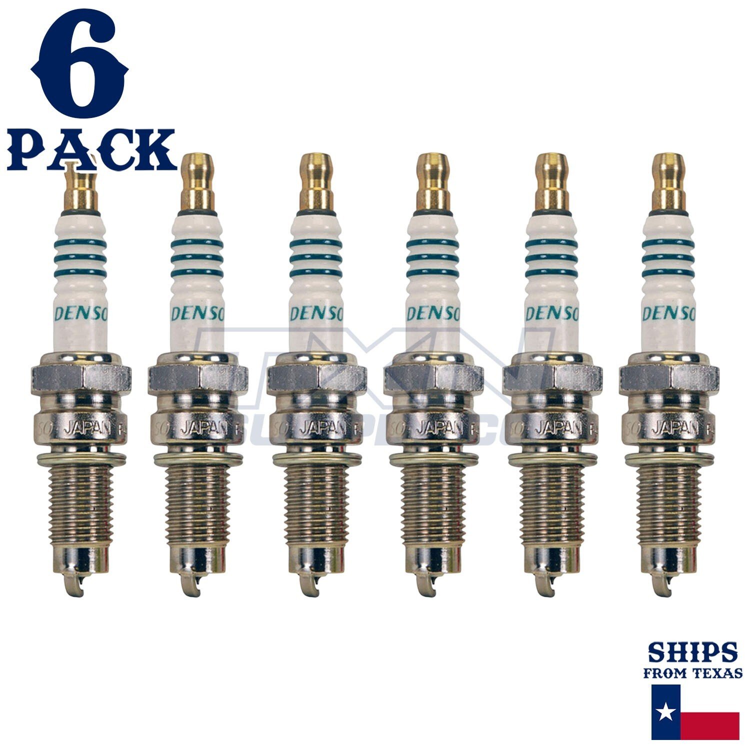 6 Pack Denso 5394 Iridium Power Spark Plugs IXG24