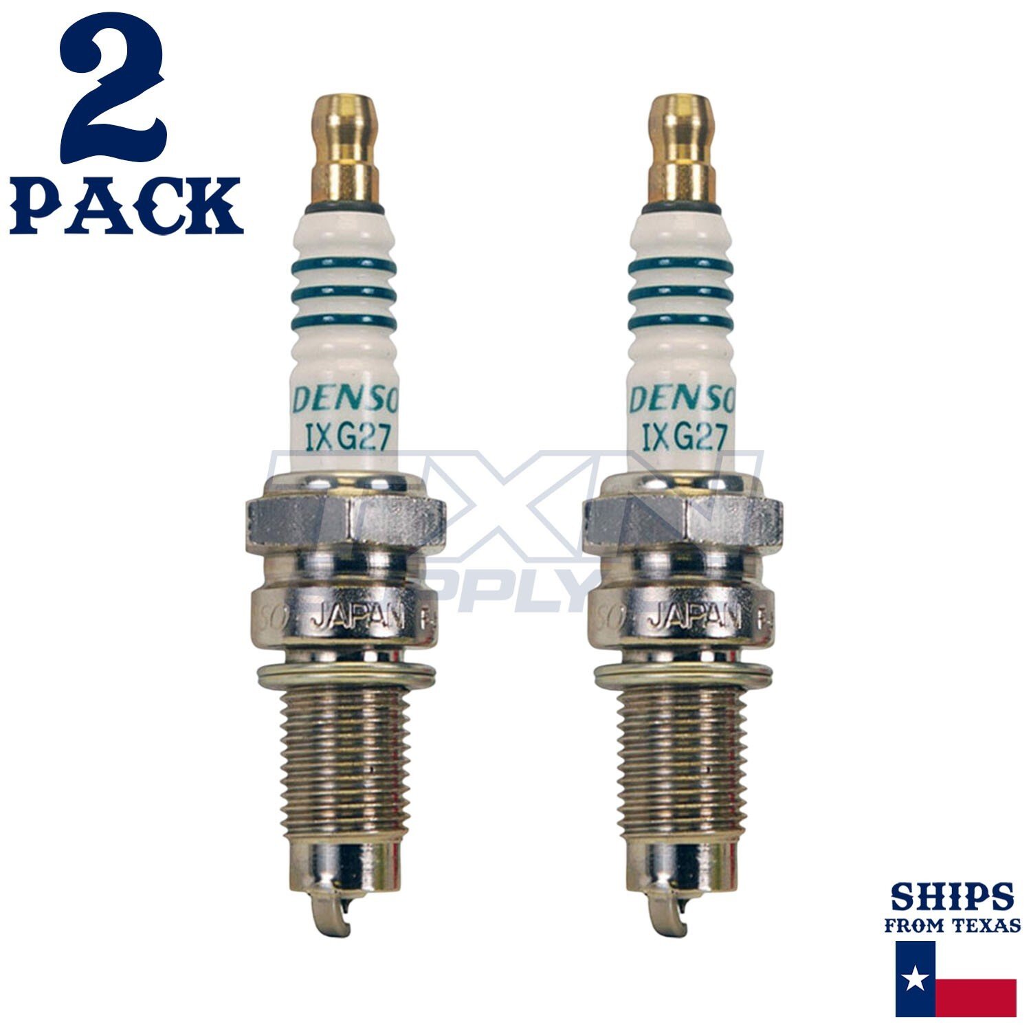 2 Pack Denso 5395 Iridium Power Spark Plugs IXG27