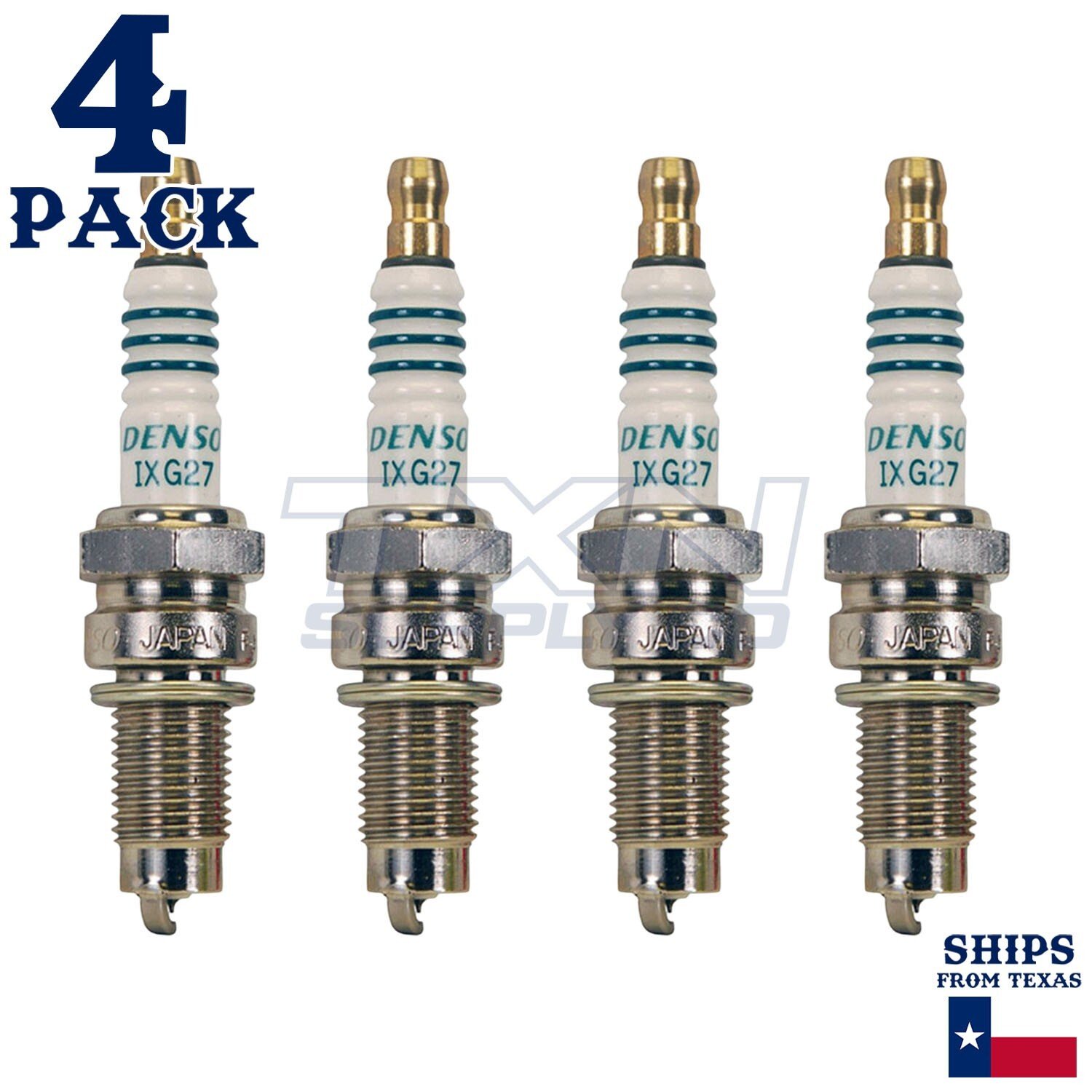 4 Pack Denso 5395 Iridium Power Spark Plugs IXG27