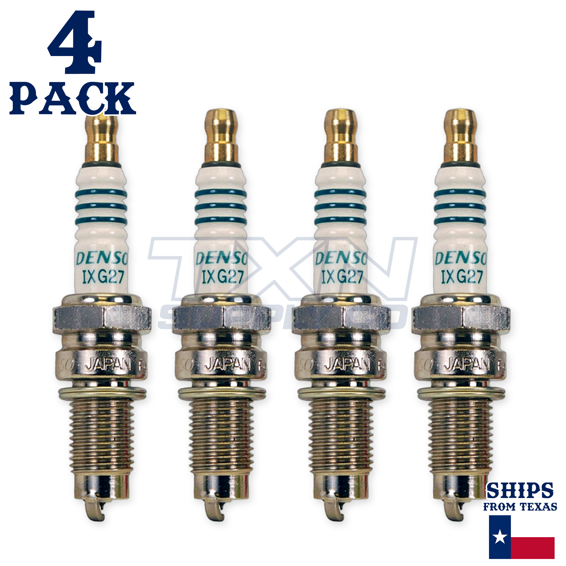 4 Pack Denso 5395 Iridium Power Spark Plugs IXG27 - Image 1