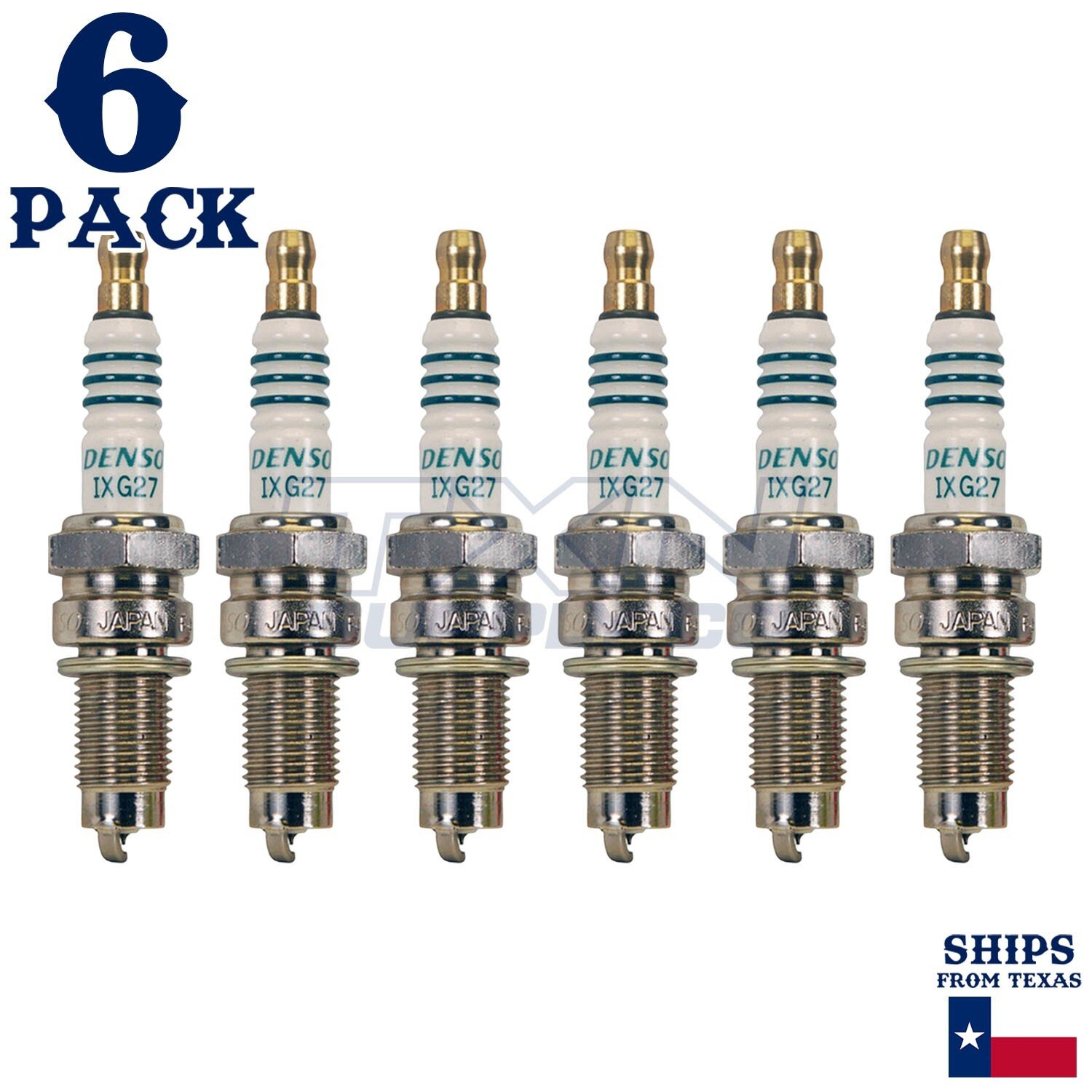 6 Pack Denso 5395 Iridium Power Spark Plugs IXG27