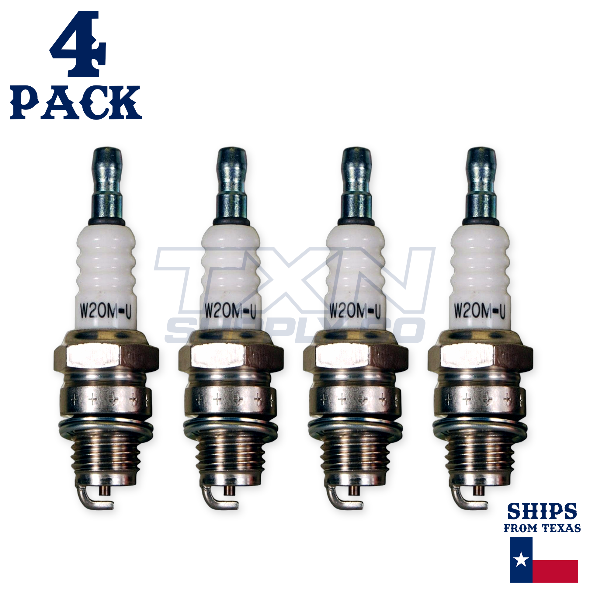 4 Pack Denso 6022 Standard Spark Plugs W20M-U - Image 1