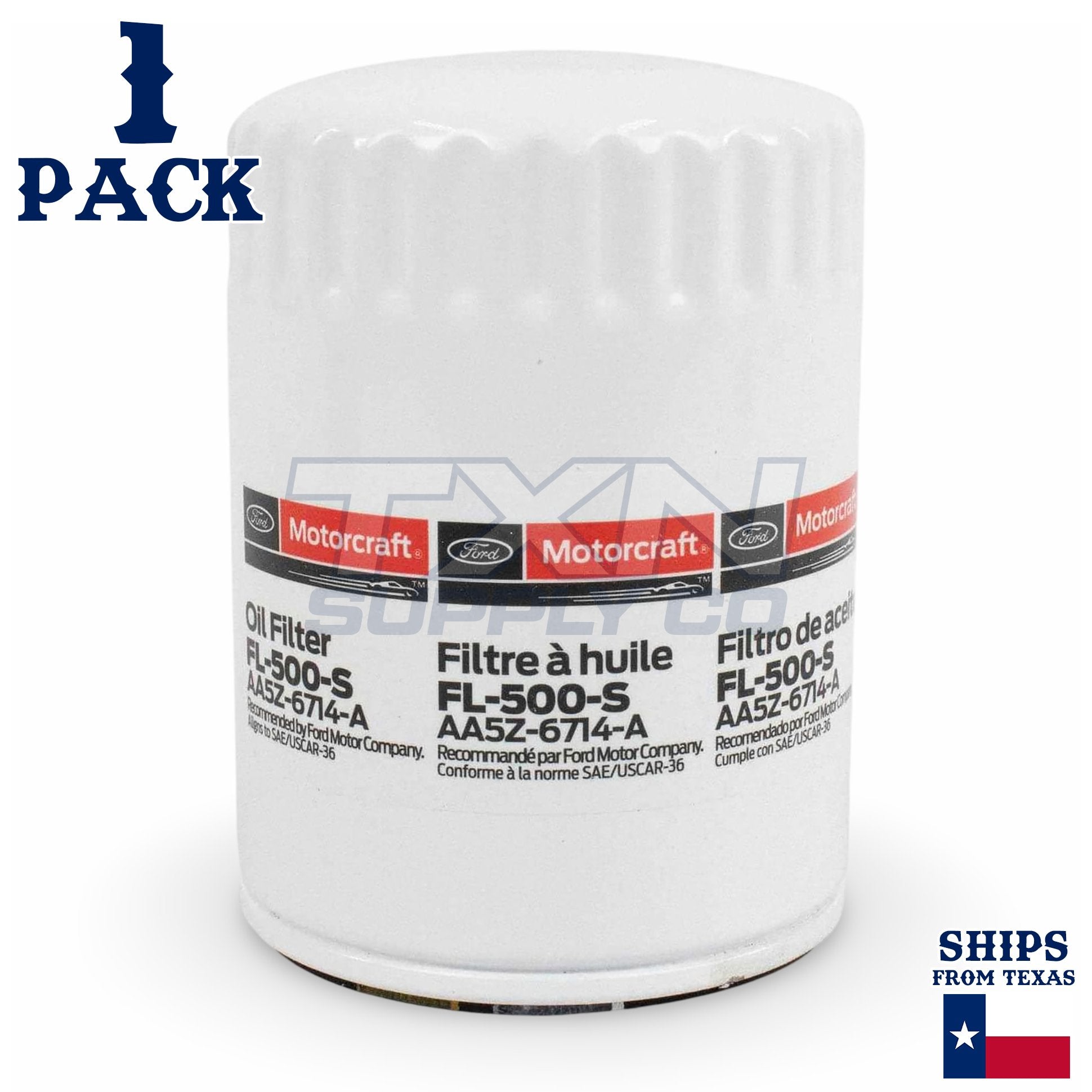 Ford 2011-2016 F-150 & Mustang 5.0L V8 Motorcraft Oil Filter FL500S - 1 Pack