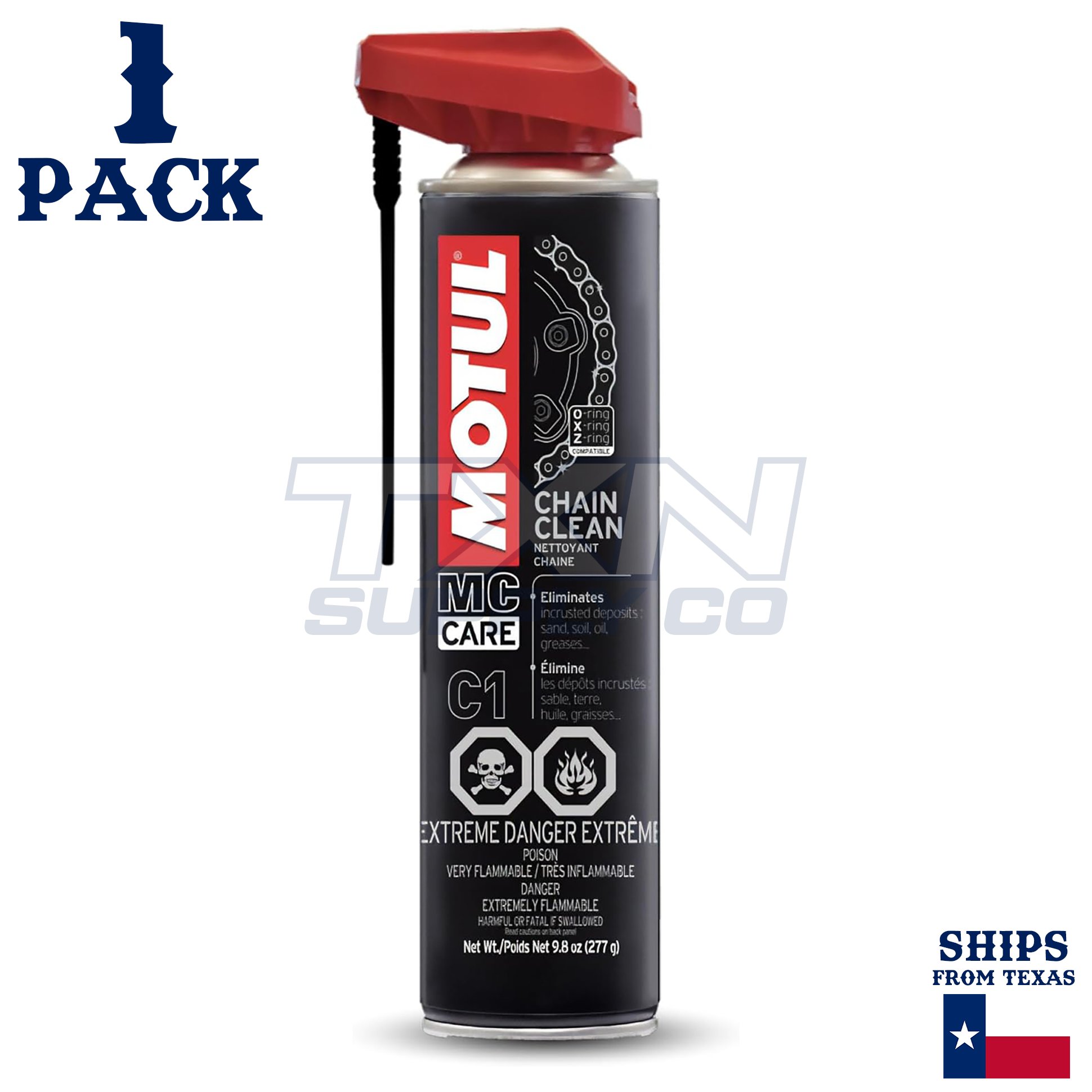 Motul MC Care C1 Chain Cleaner 9.8oz 0.400L Spray 103243 - 1 Pack - Image 1