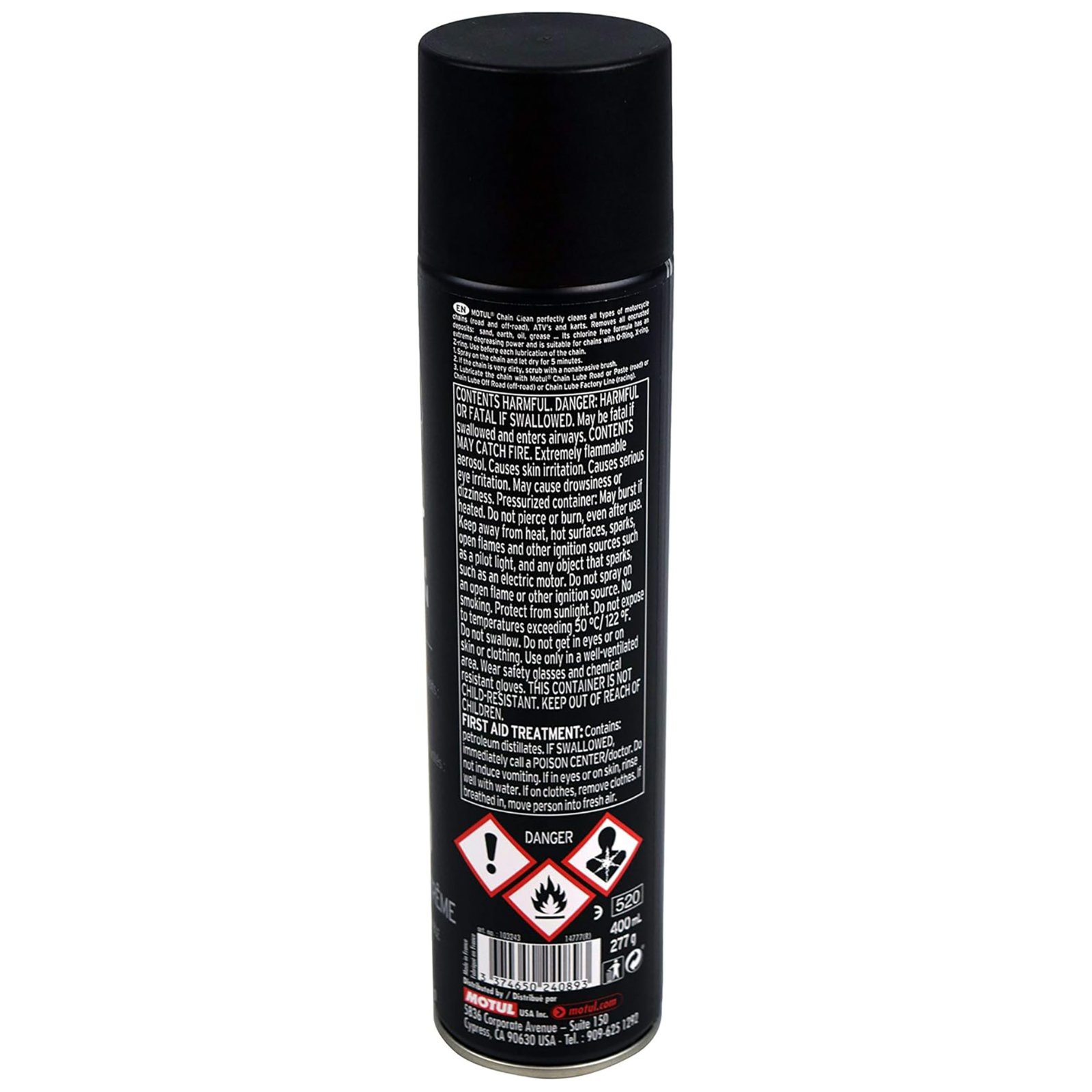 Motul MC Care C1 Chain Cleaner 9.8oz 0.400L Spray 103243 - 1 Pack - Image 2