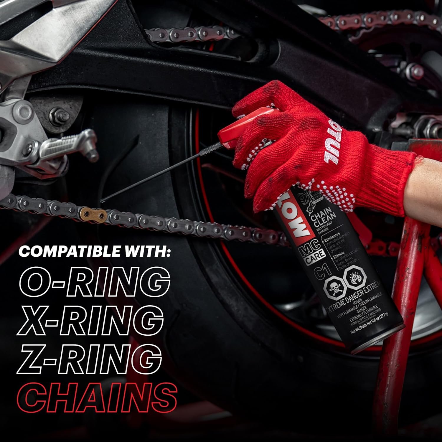 Motul MC Care C1 Chain Cleaner 9.8oz 0.400L Spray 103243 - 3 Pack - Image 4