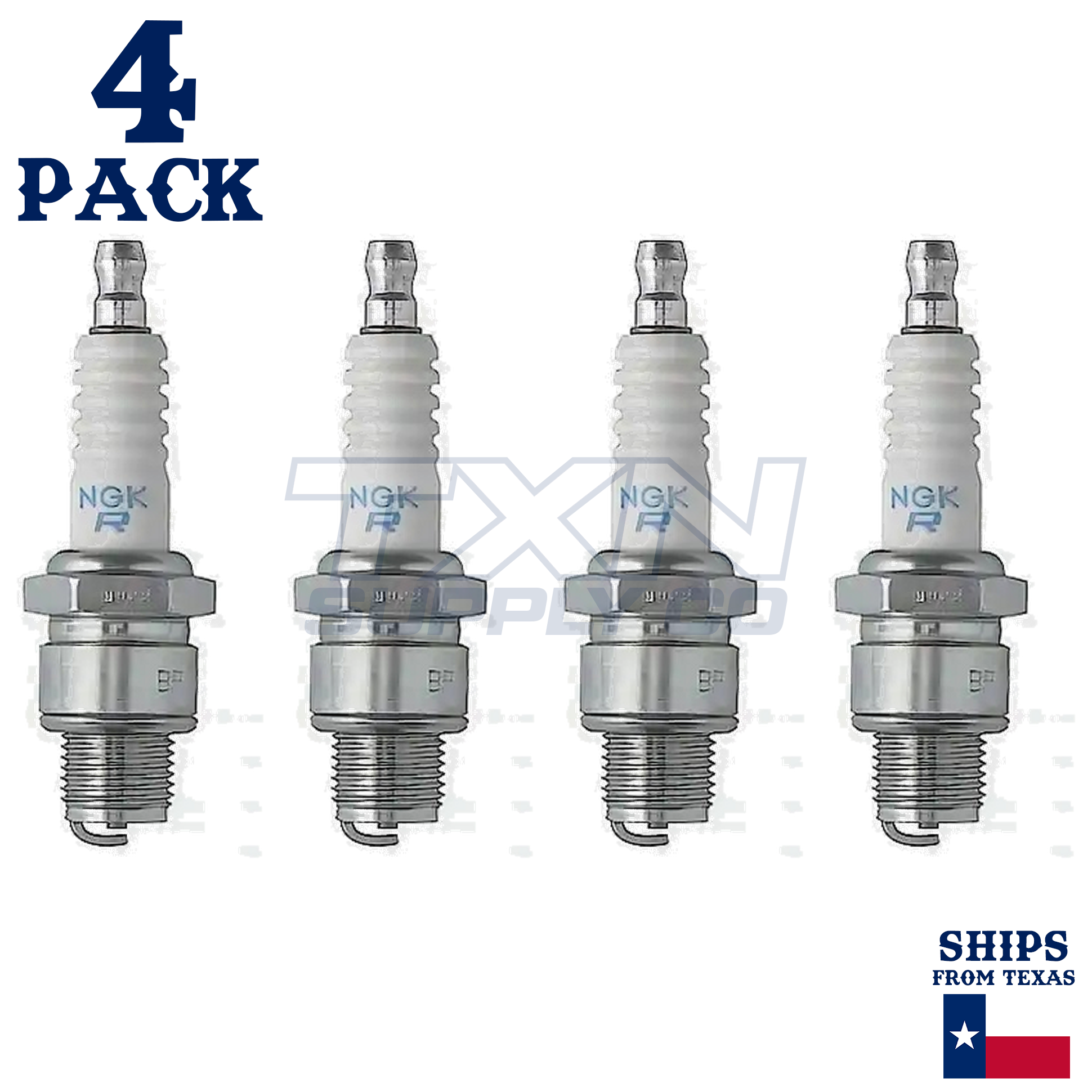 4 NGK Spark Plugs - For Mariner 9.9 Outboard Motor - Image 2