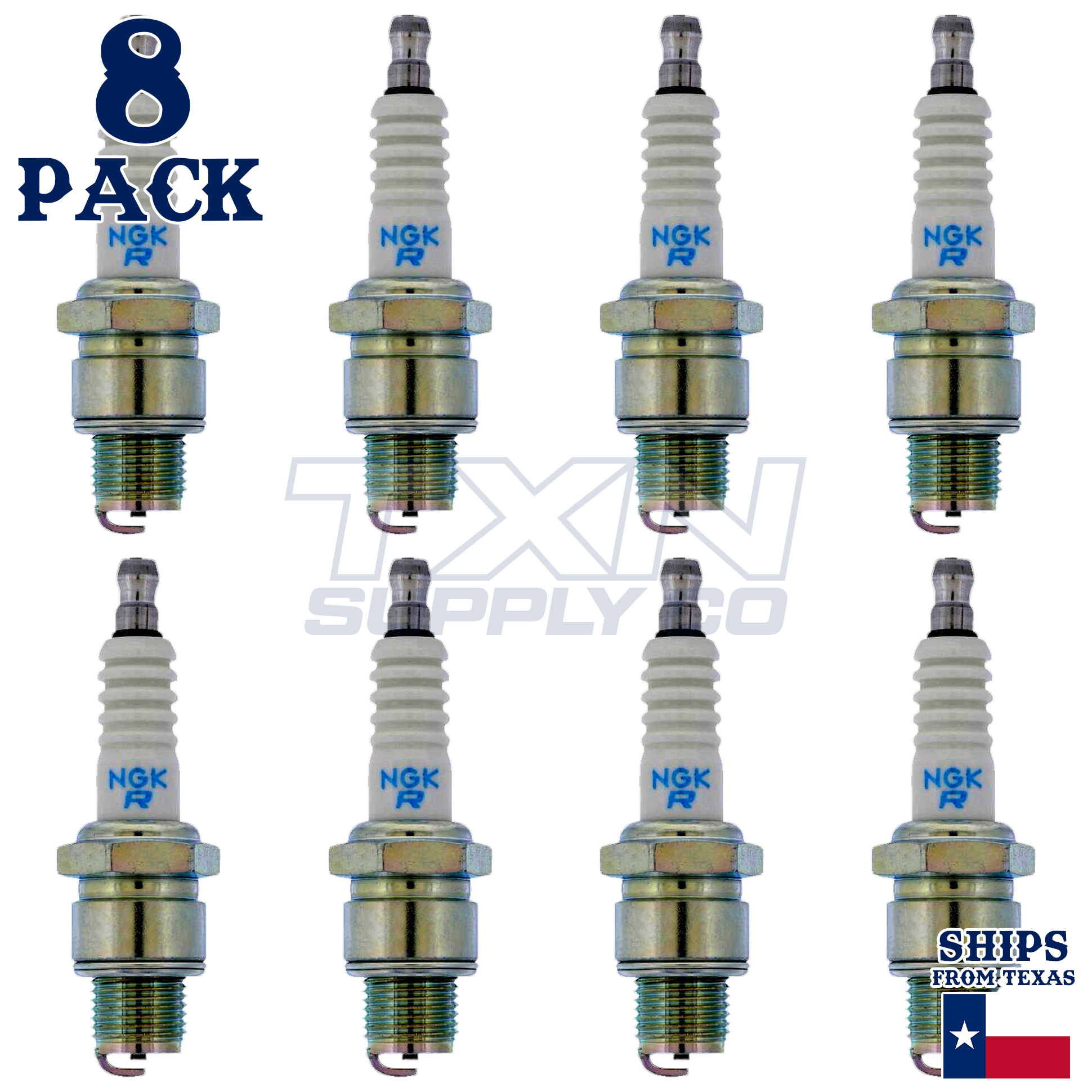 NGK 1098 Spark Plugs 8 Pack - Image 1