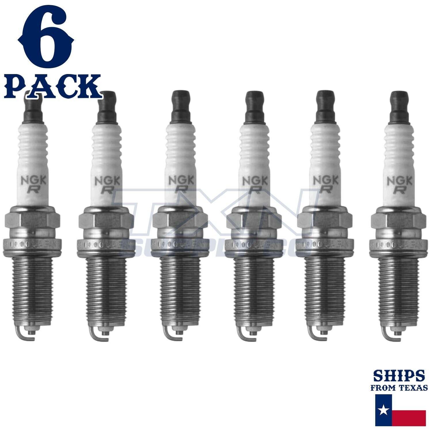 6 Pack NGK V-Power 1119 Spark Plugs LFR6A-11 S25 ps - Image 1