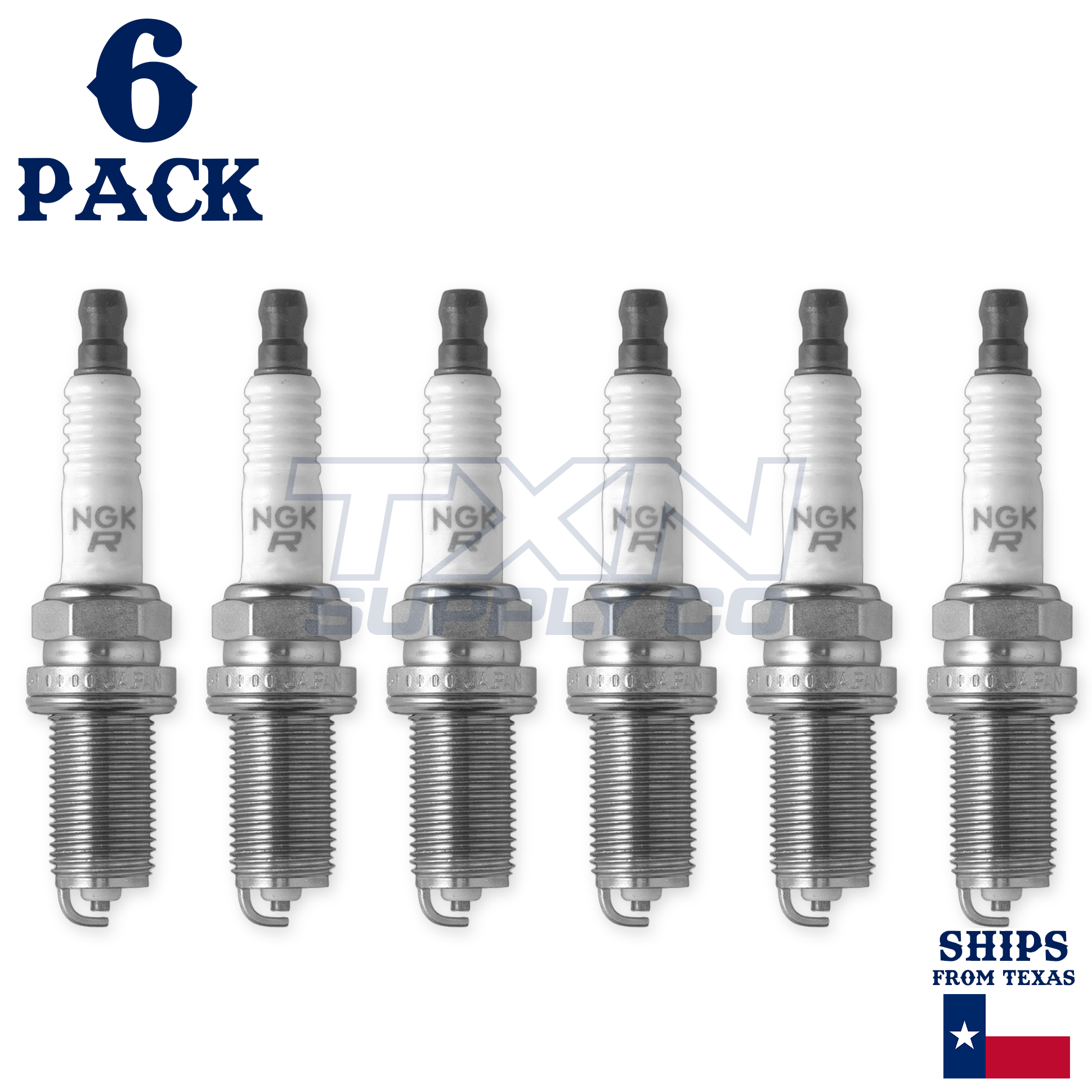 6 Pack NGK V-Power 1119 Spark Plugs LFR6A-11 S25 - Image 1
