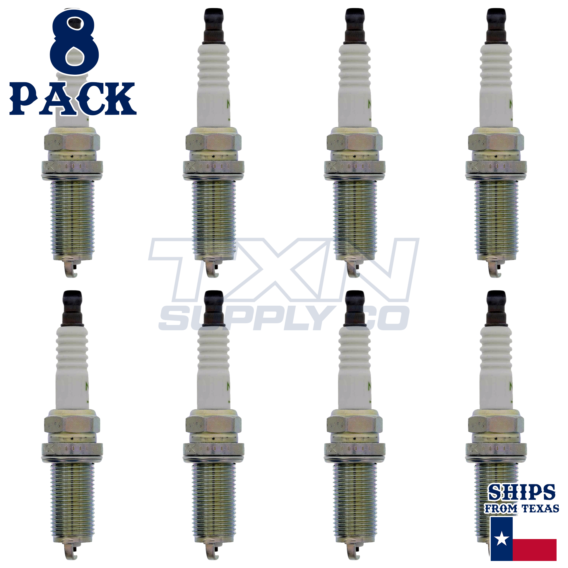 NGK 1119 Spark Plugs 8 Pack - Image 1