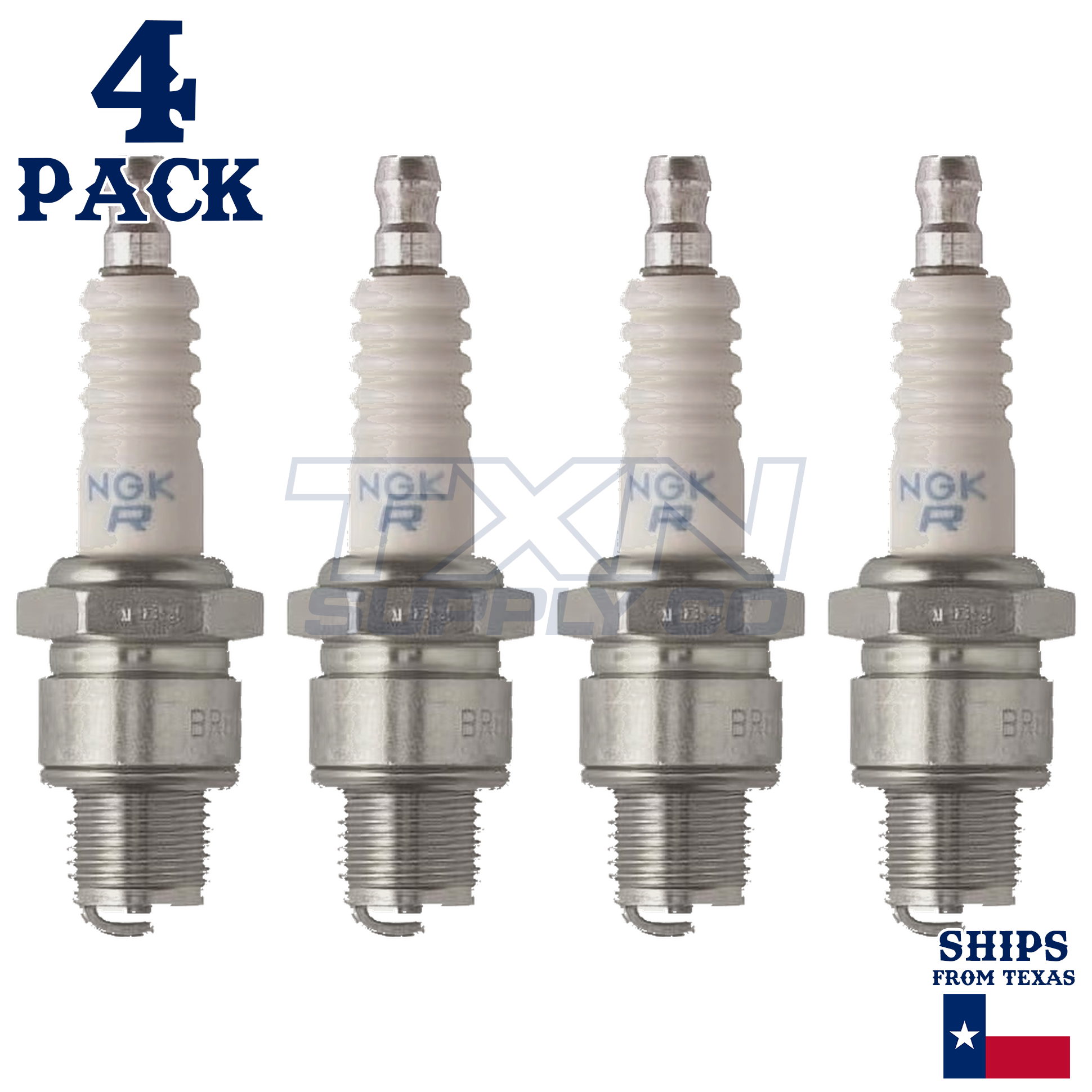 4 NGK Spark Plugs - For Yamaha 85 85AEDX 2-Stroke 1990- Outboard Motor - Image 2