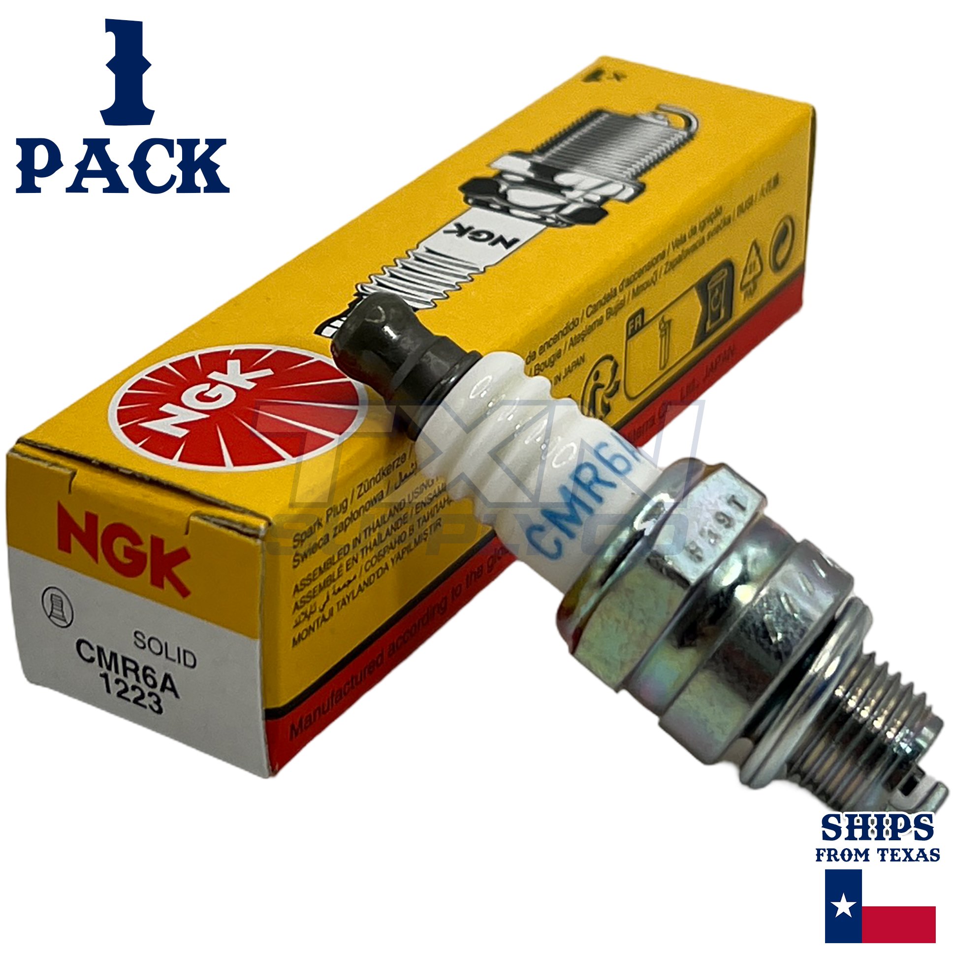 NGK - 130-797 (1223) CMR6A Standard Spark Plug, Pack of 1 - Image 1