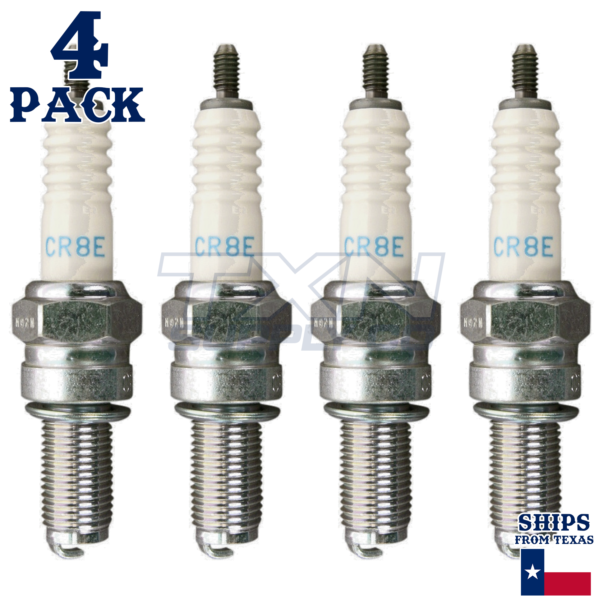 4 Pack NGK Spark Plug - For 2003-2004 KLX 400 SR (LX400A) Kawasaki Motorcycle - Image 2