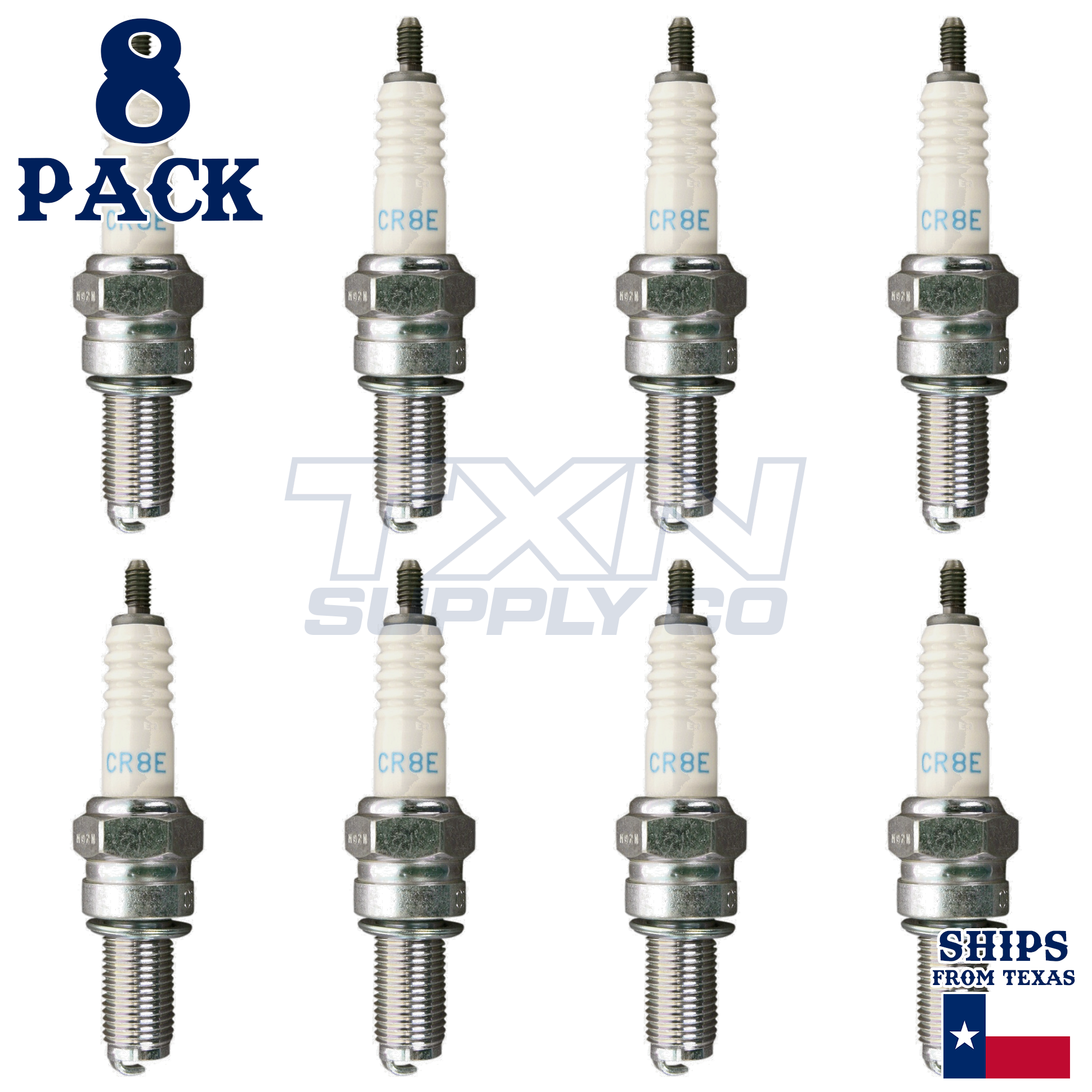 NGK 1275 Standard Spark Plug CR8E - 8 Pack - Image 2