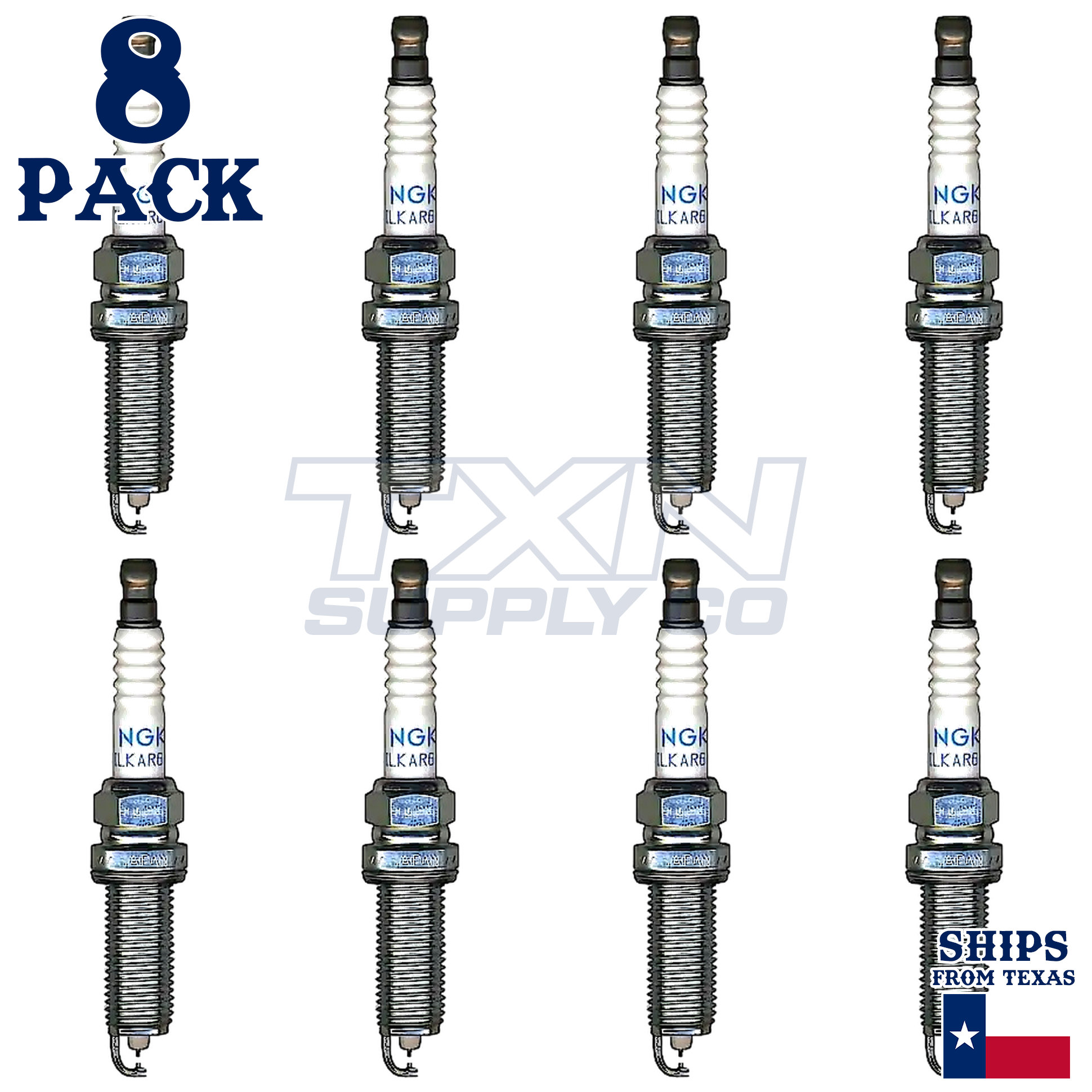 8 Pack NGK V-Power 1406 Spark Plugs DILKAR7B11 - Image 1