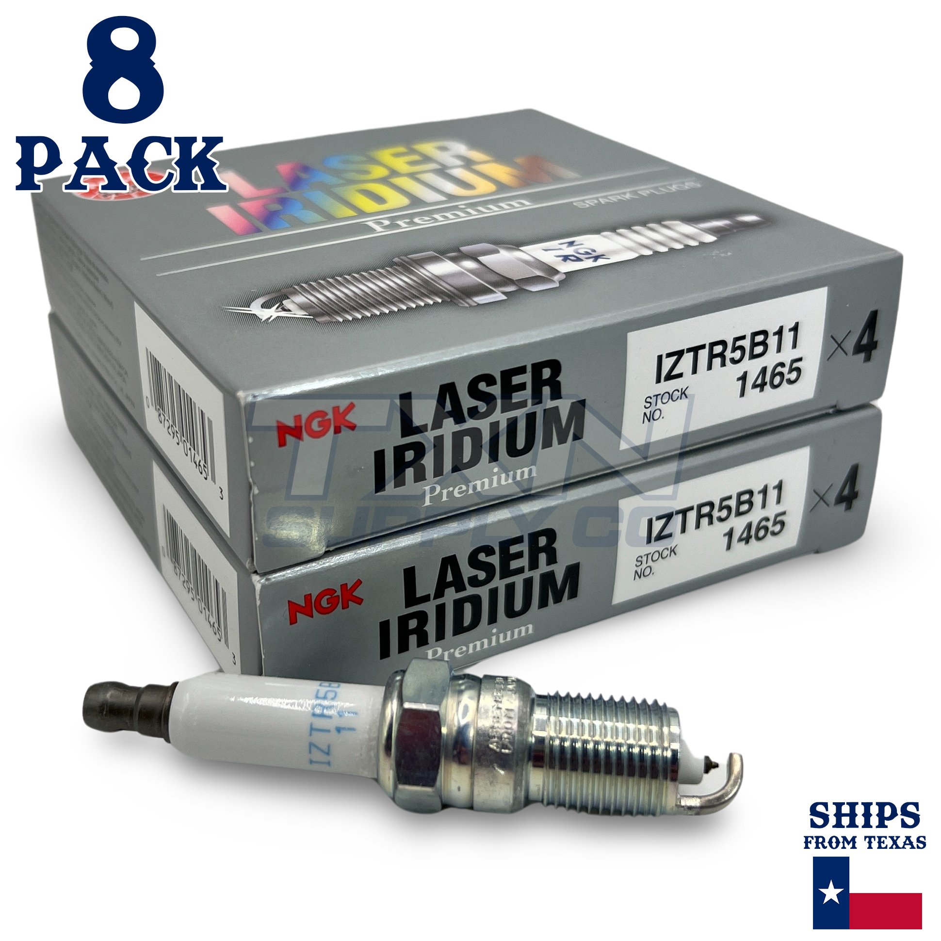 NGK 1465 Laser Iridium Spark Plug IZTR5B11 - 8 Pack - Image 1