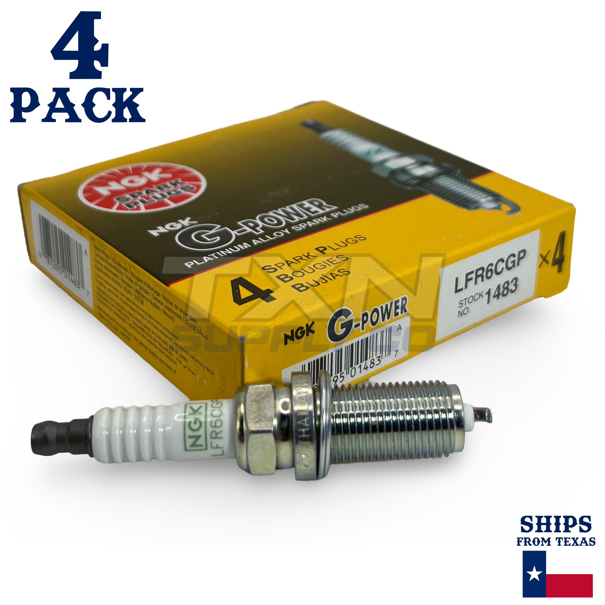 4 Pack NGK G-Power Spark Plugs 2011-2012 for Suzuki Kizashi 2.4L L4 - Image 1