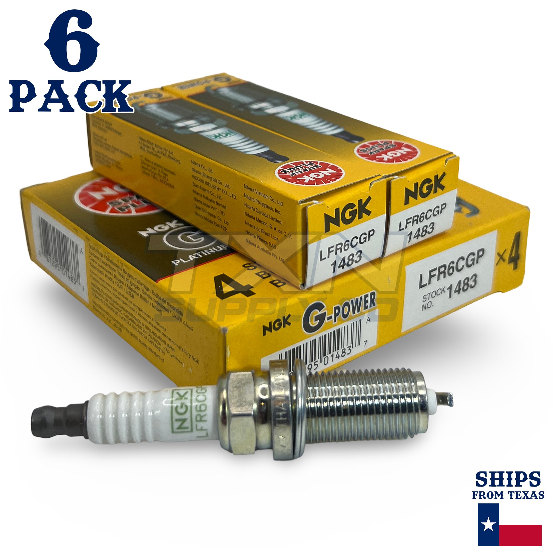 6 Pack NGK G-Power Spark Plugs 2011-2014 for Toyota Camry 3.5L V6