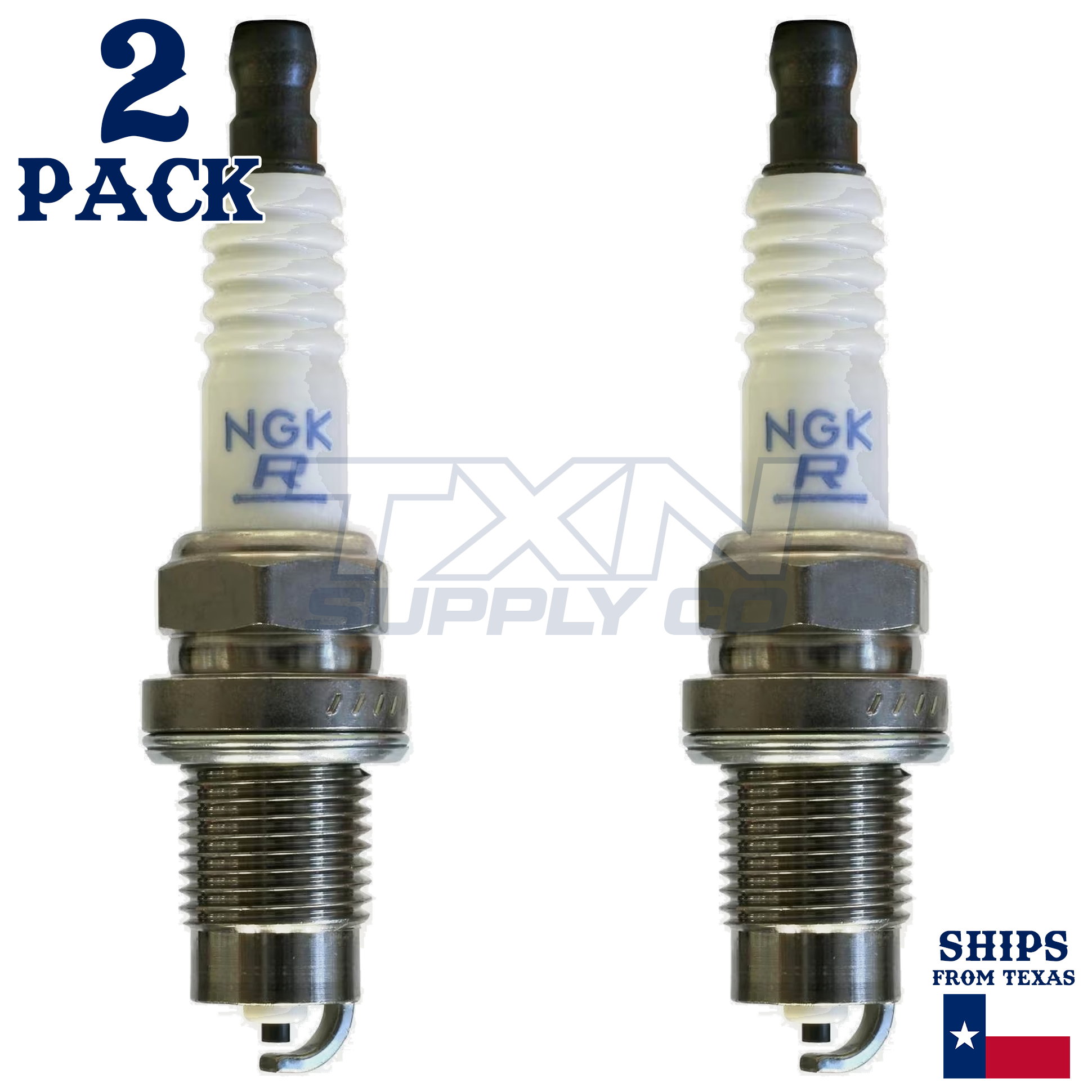 2 Pack NGK 1598 Spark Plugs FR2B-D - Image 2