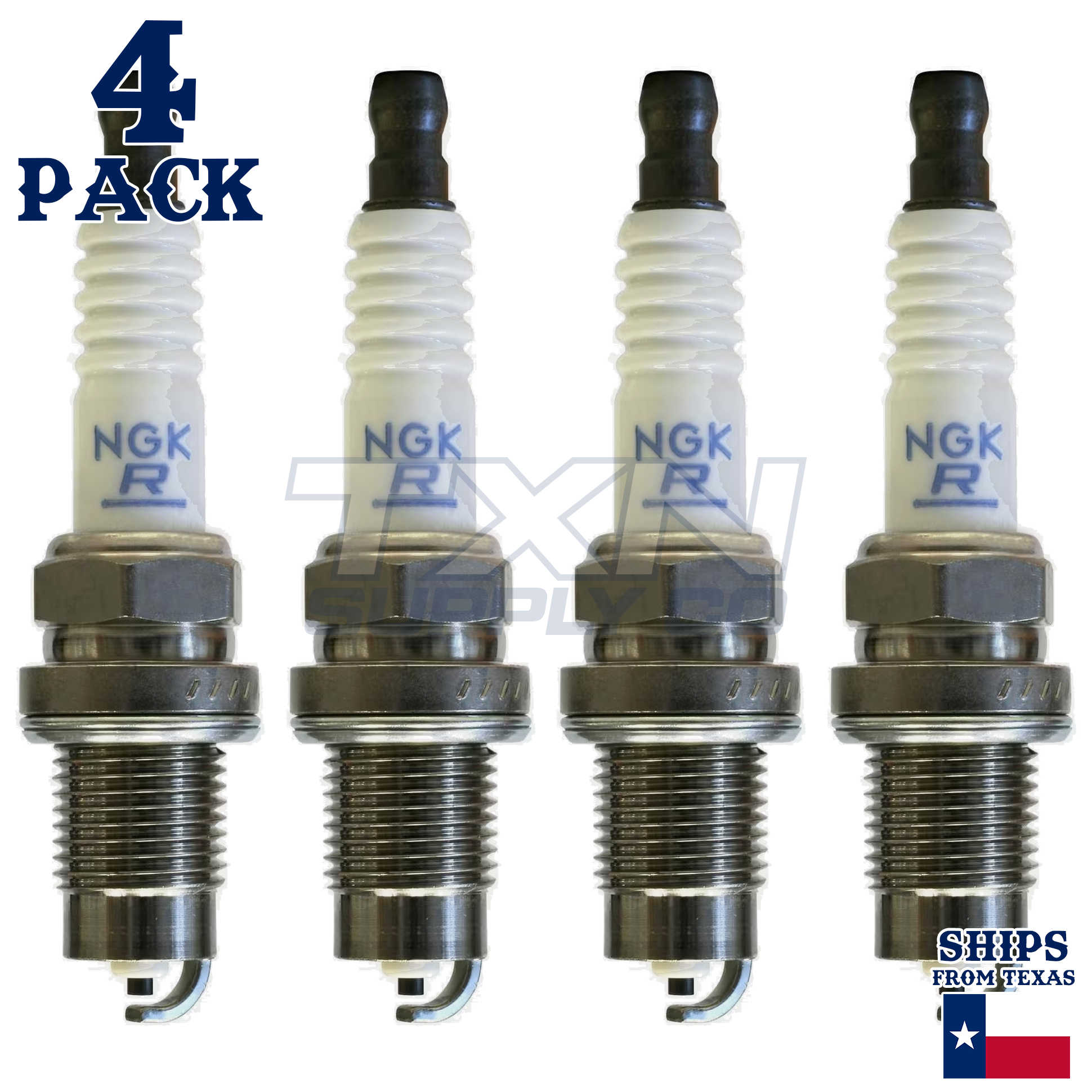 4 Pack NGK 1598 Spark Plugs FR2B-D - Image 2